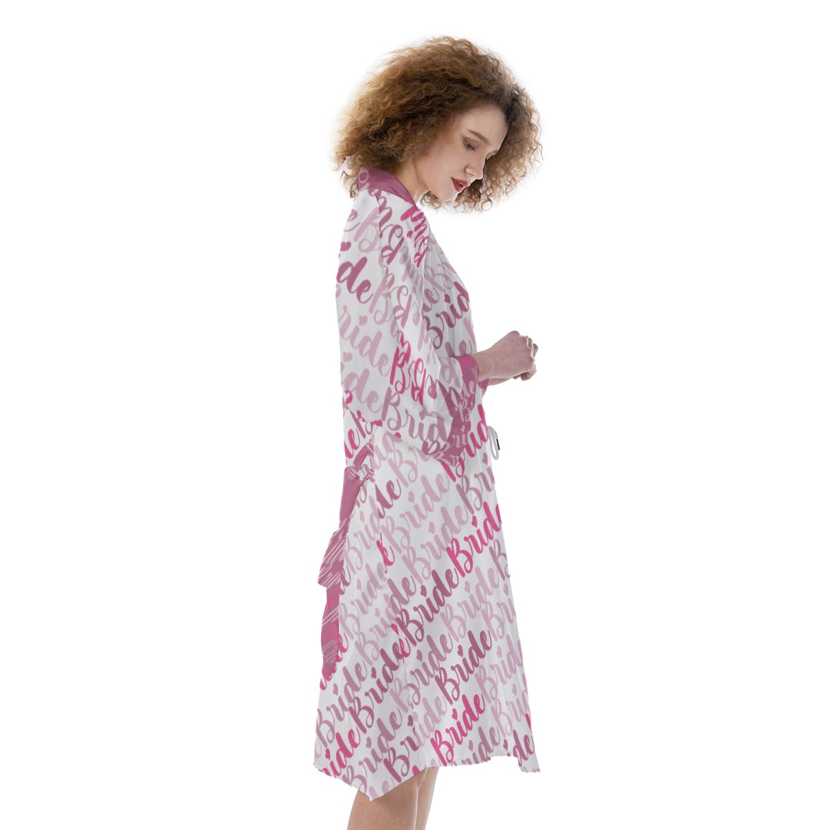 The Bride Women's Satin Kimono Robe