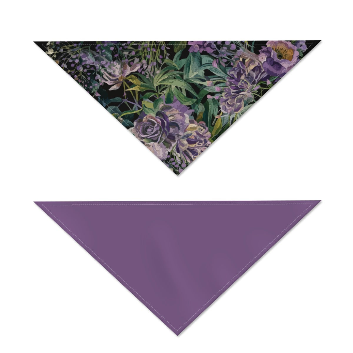 Tiptoe Purple Roses Pet's Scarf