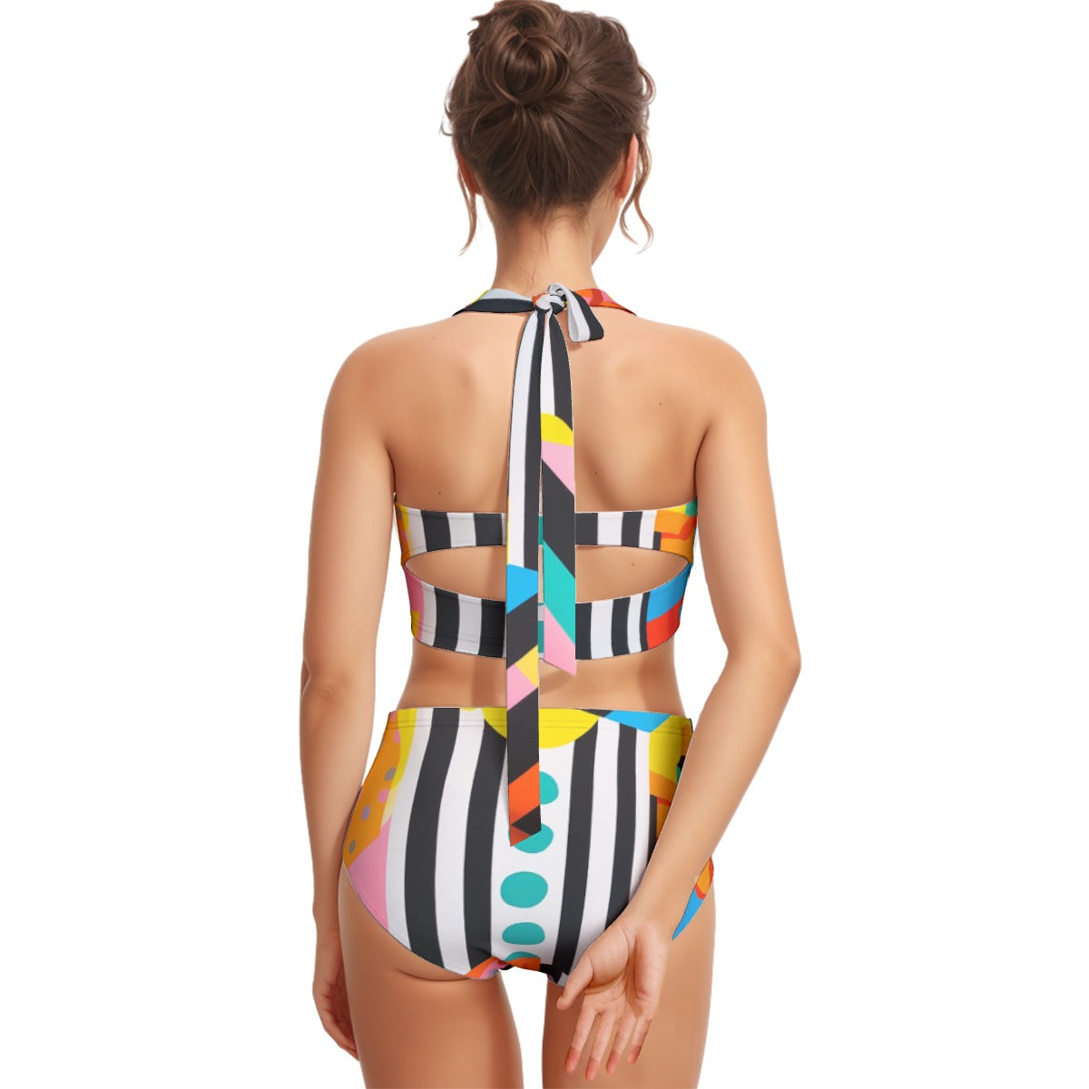 Greatest Showgirl Women's Swimsuit Set With Halter