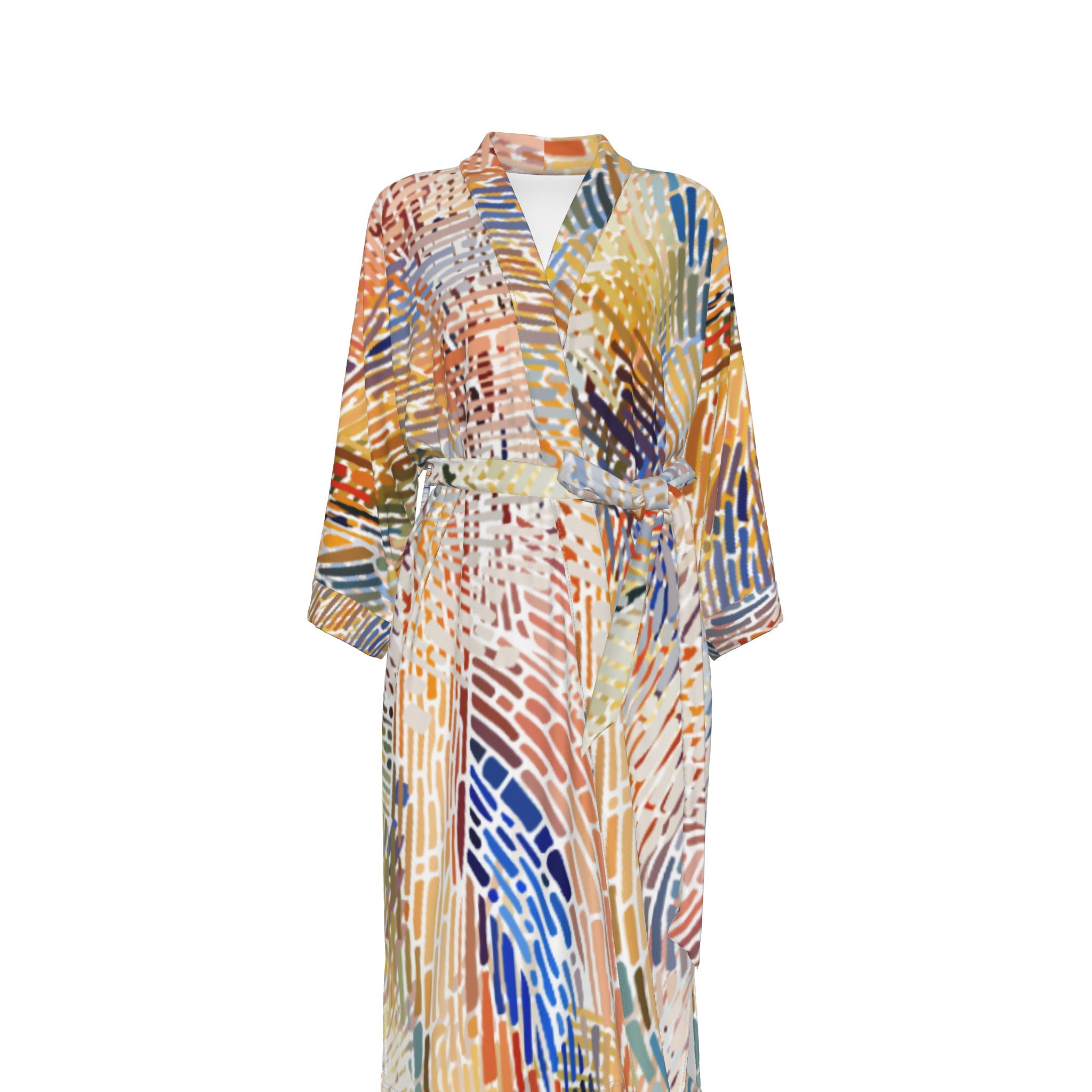 Sunset Women's Satin Kimono Robe