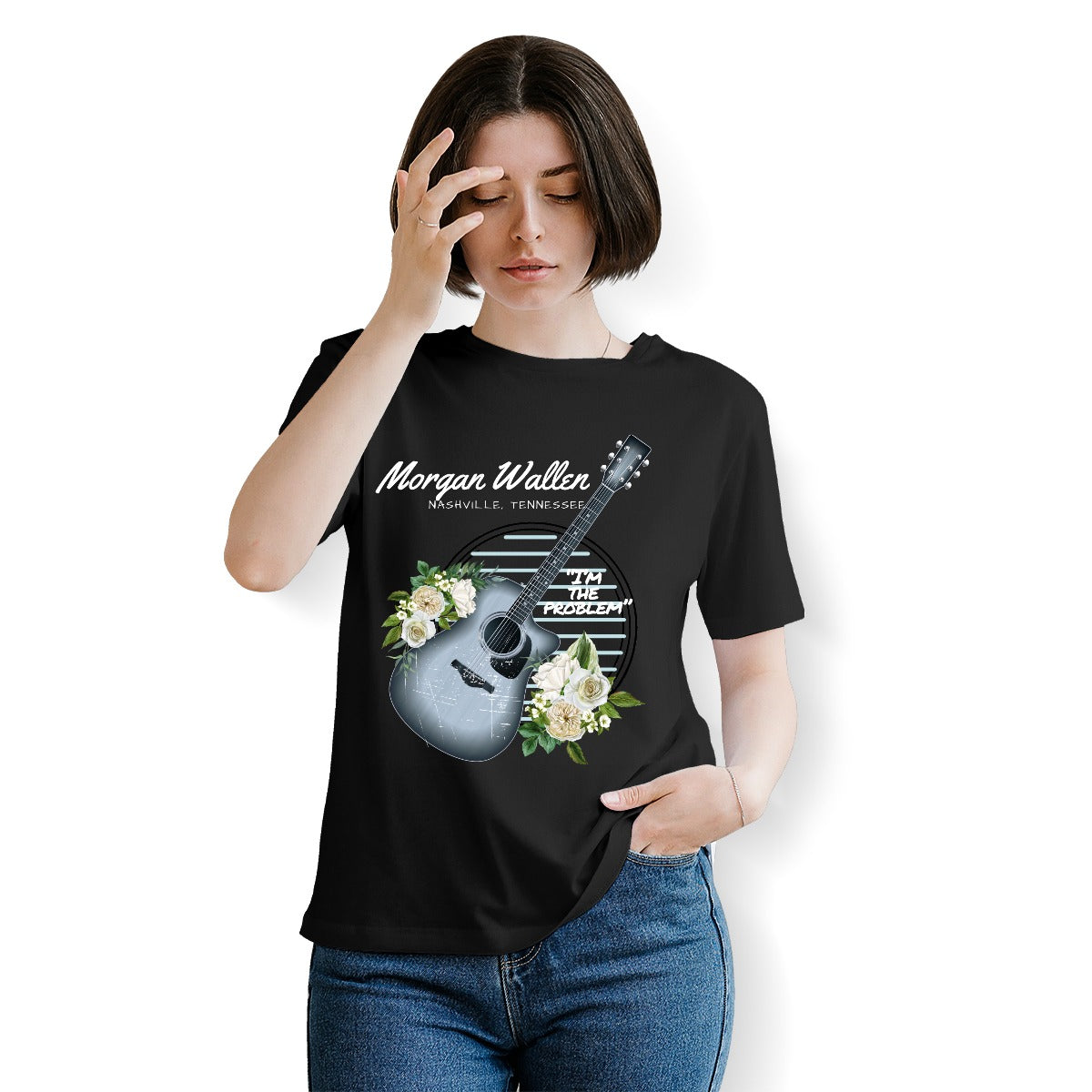 Wallen Country "I'm the Prob" Women's Crew T-Shirt | 180GSM