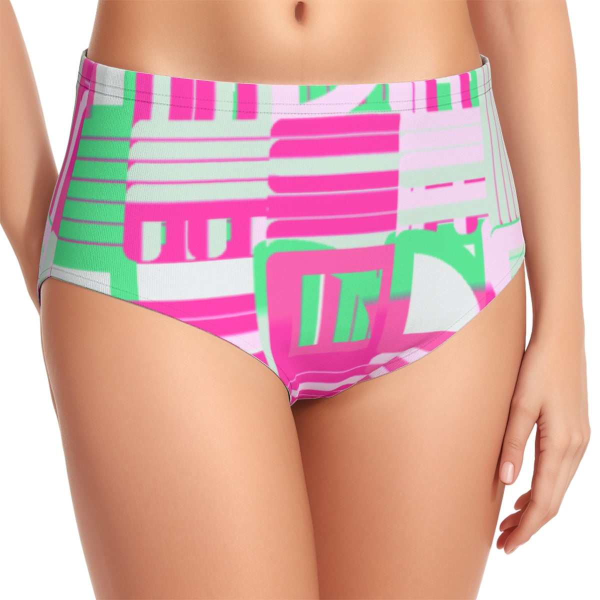 Obispo Women's Swimsuit Set With Halter AOP