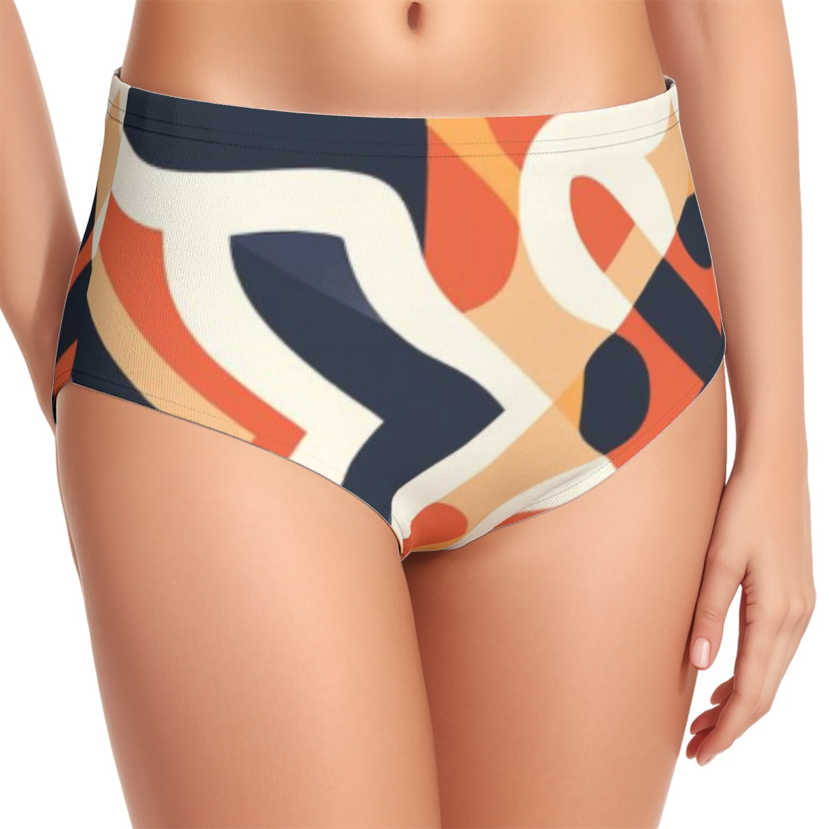 Adobe Camoflauge - AOP Women's Swimsuit Set With Halter