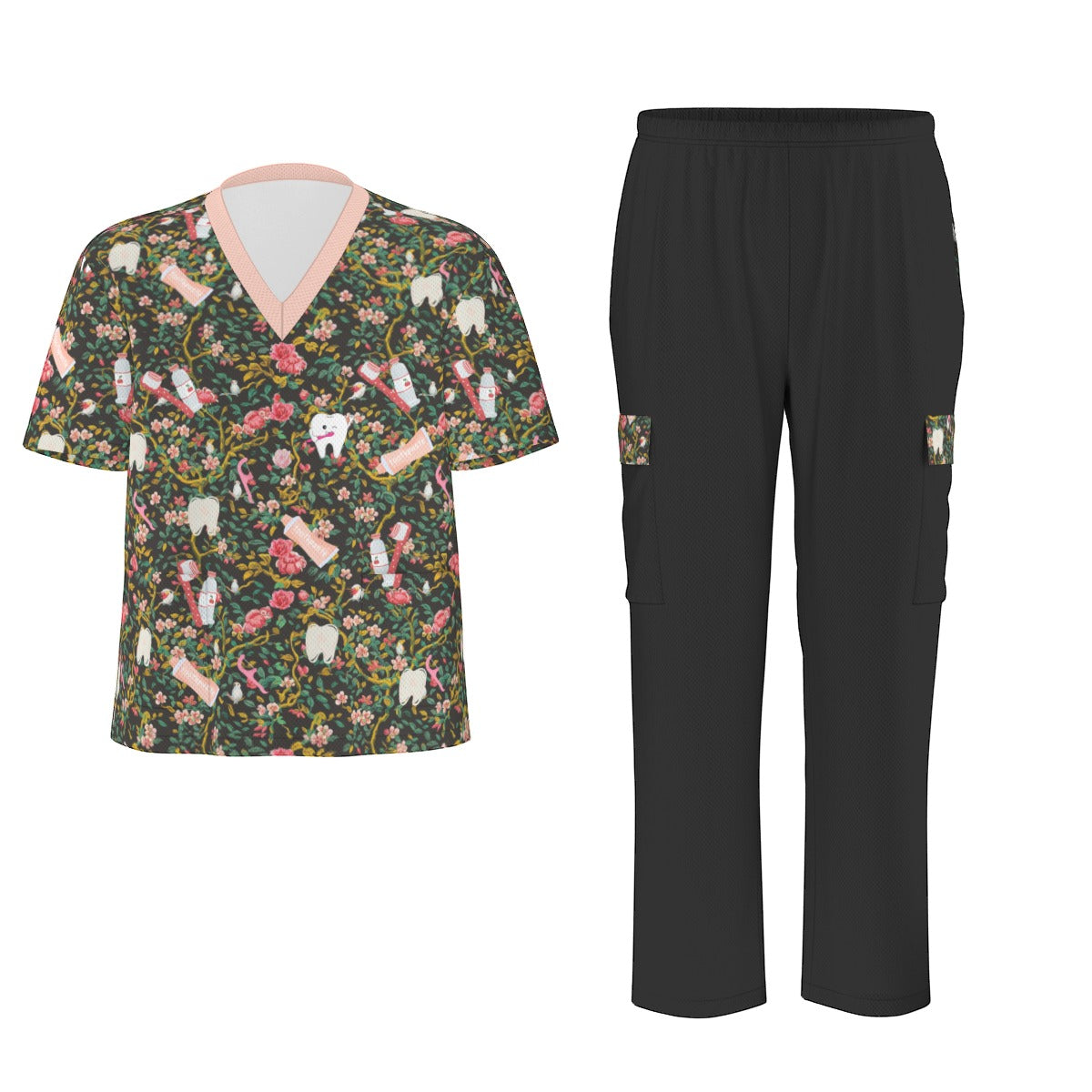 Dental Days Printed Women's Scrub Set|Birdseye