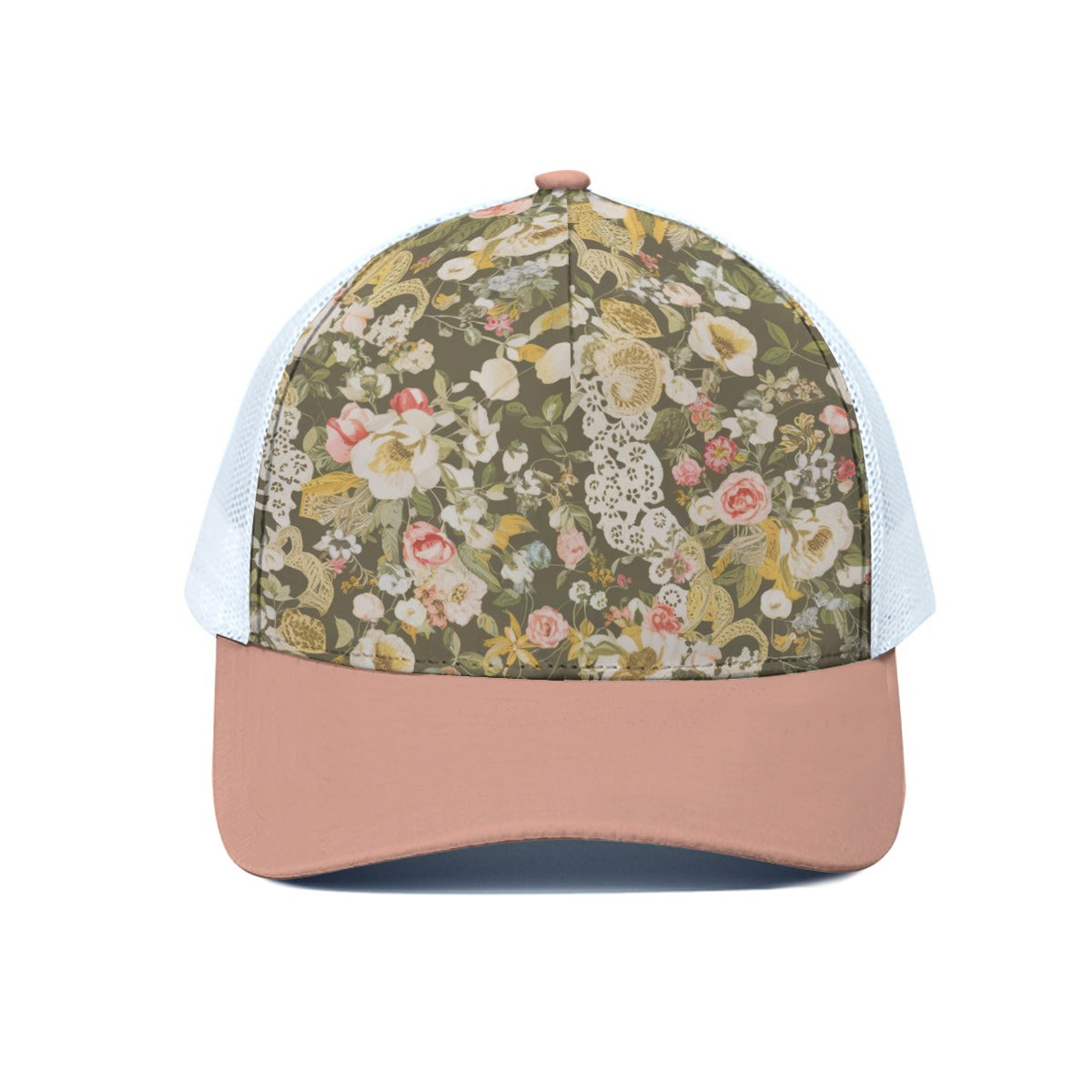 Southern Charm Trucker Hat With White Half-mesh