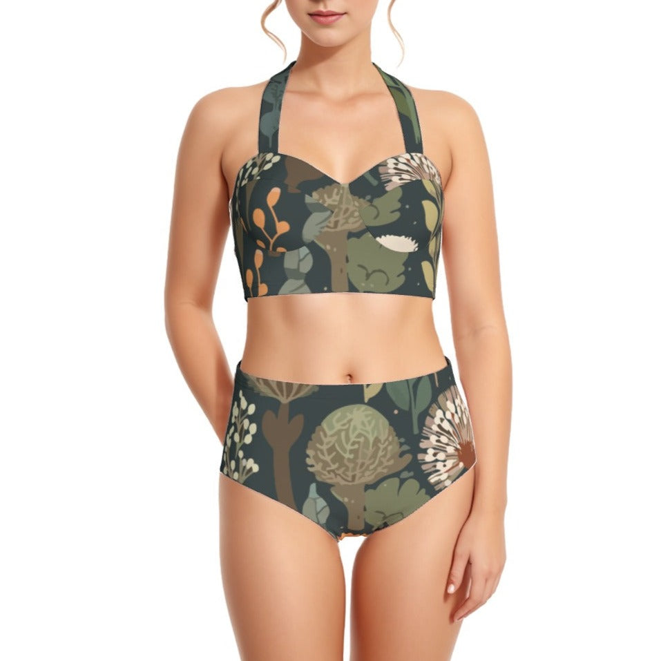 Outdoors is my Jam Women's Swimsuit Set With Halter