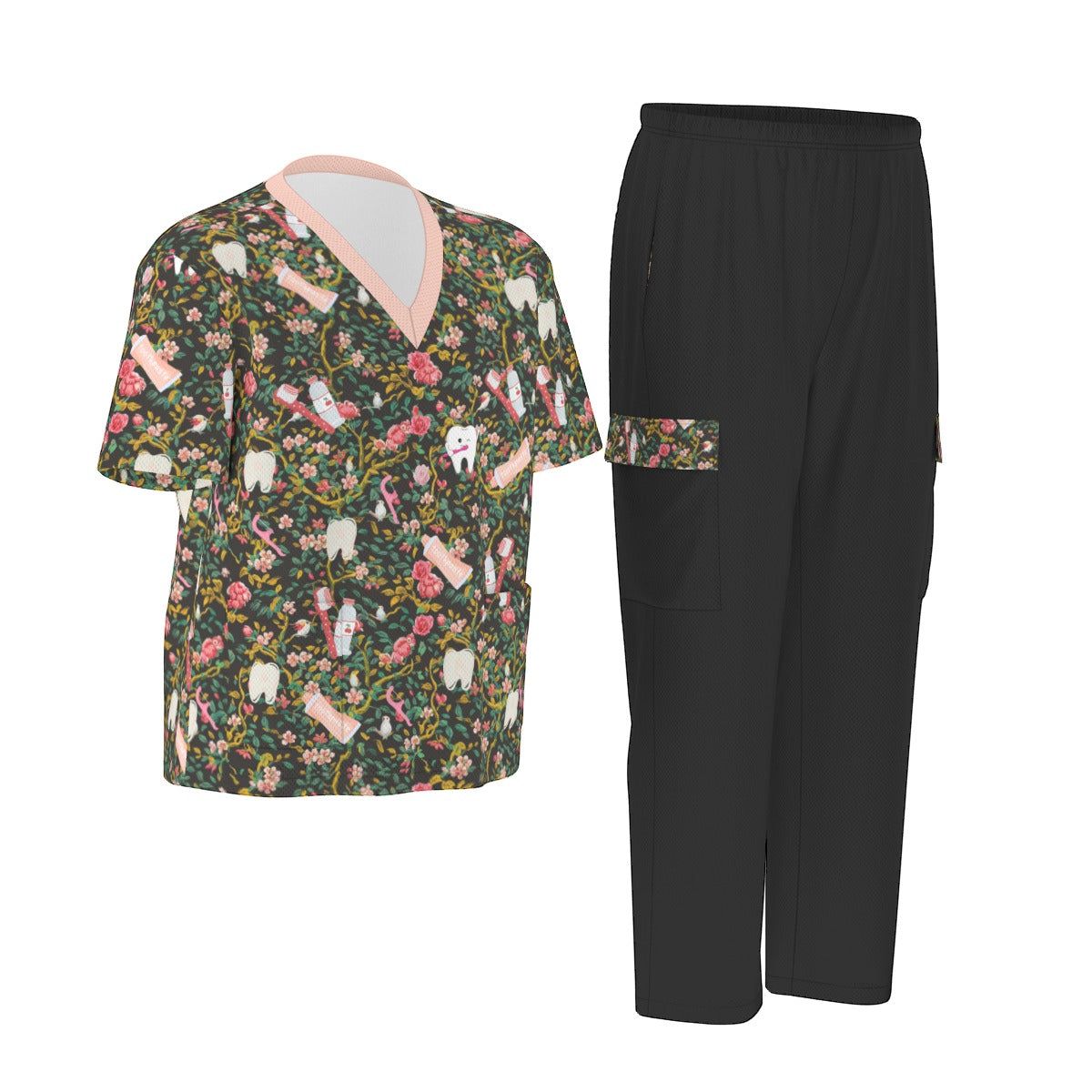 Dental Days Printed Women's Scrub Set|Birdseye