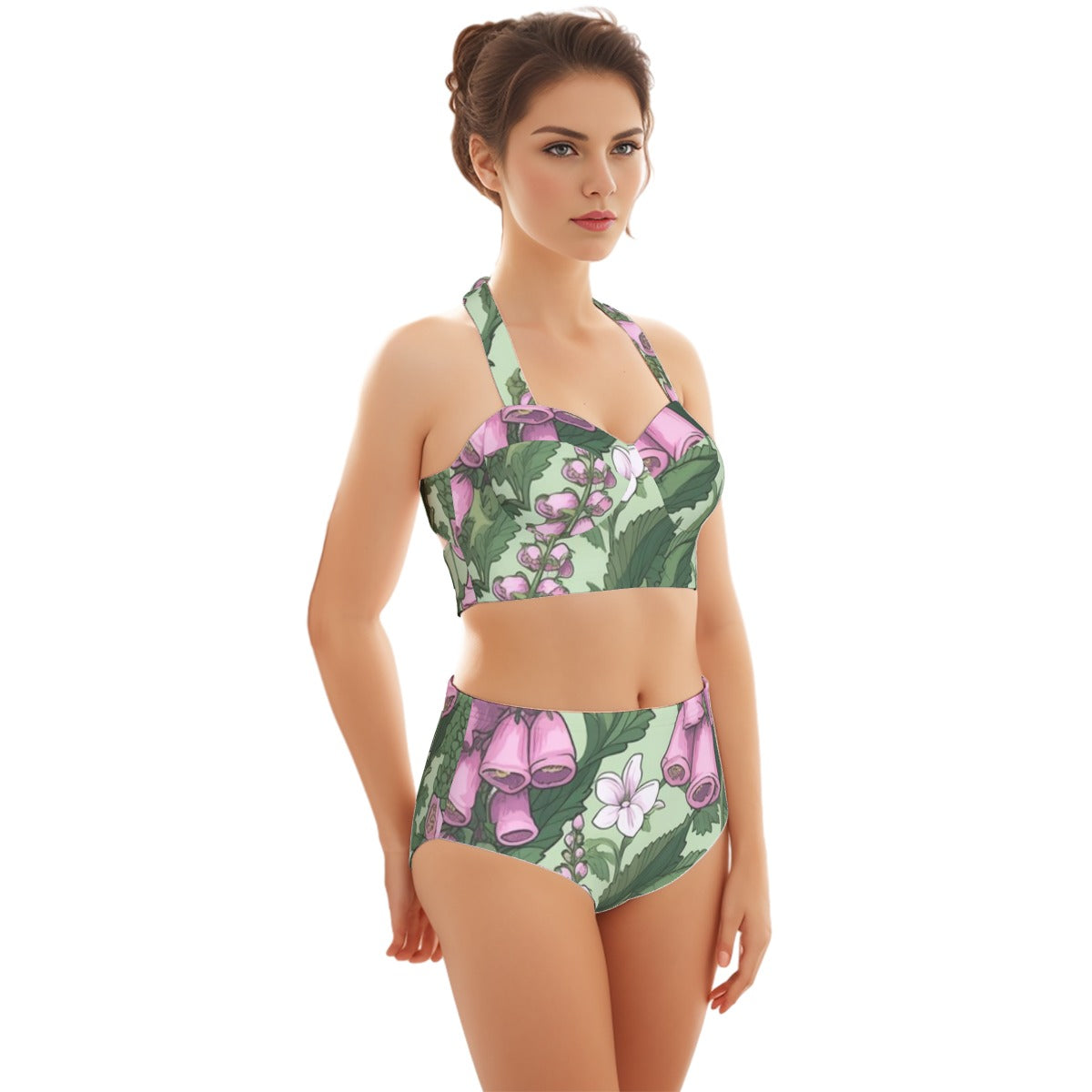 Foxglove Women's Swimsuit Set With Halter