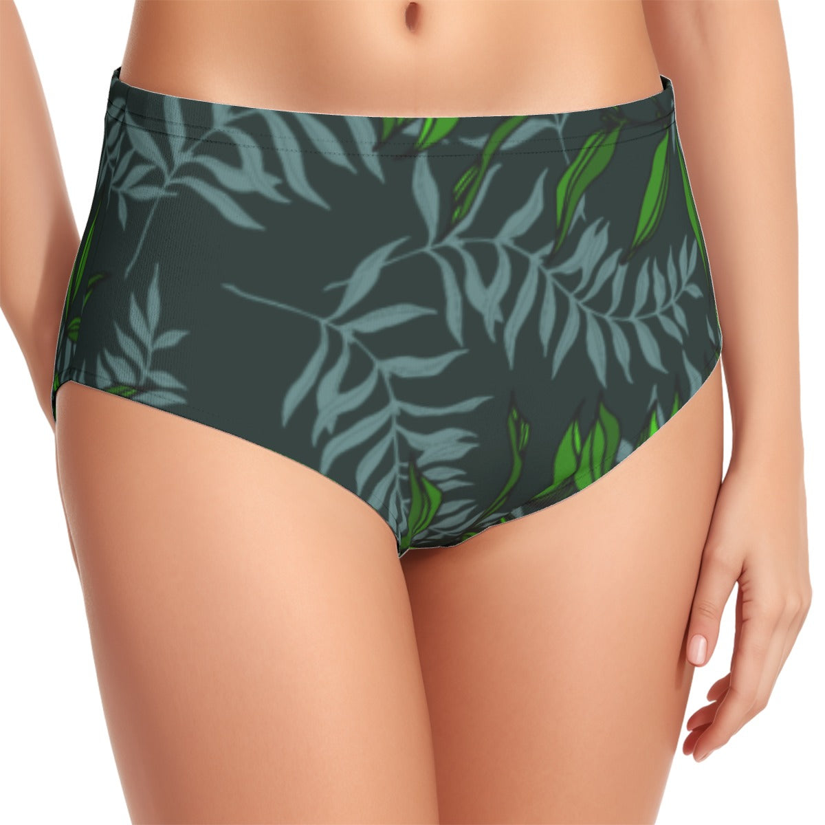 Verdigreen Trellis Women's Swimsuit Set With Halter
