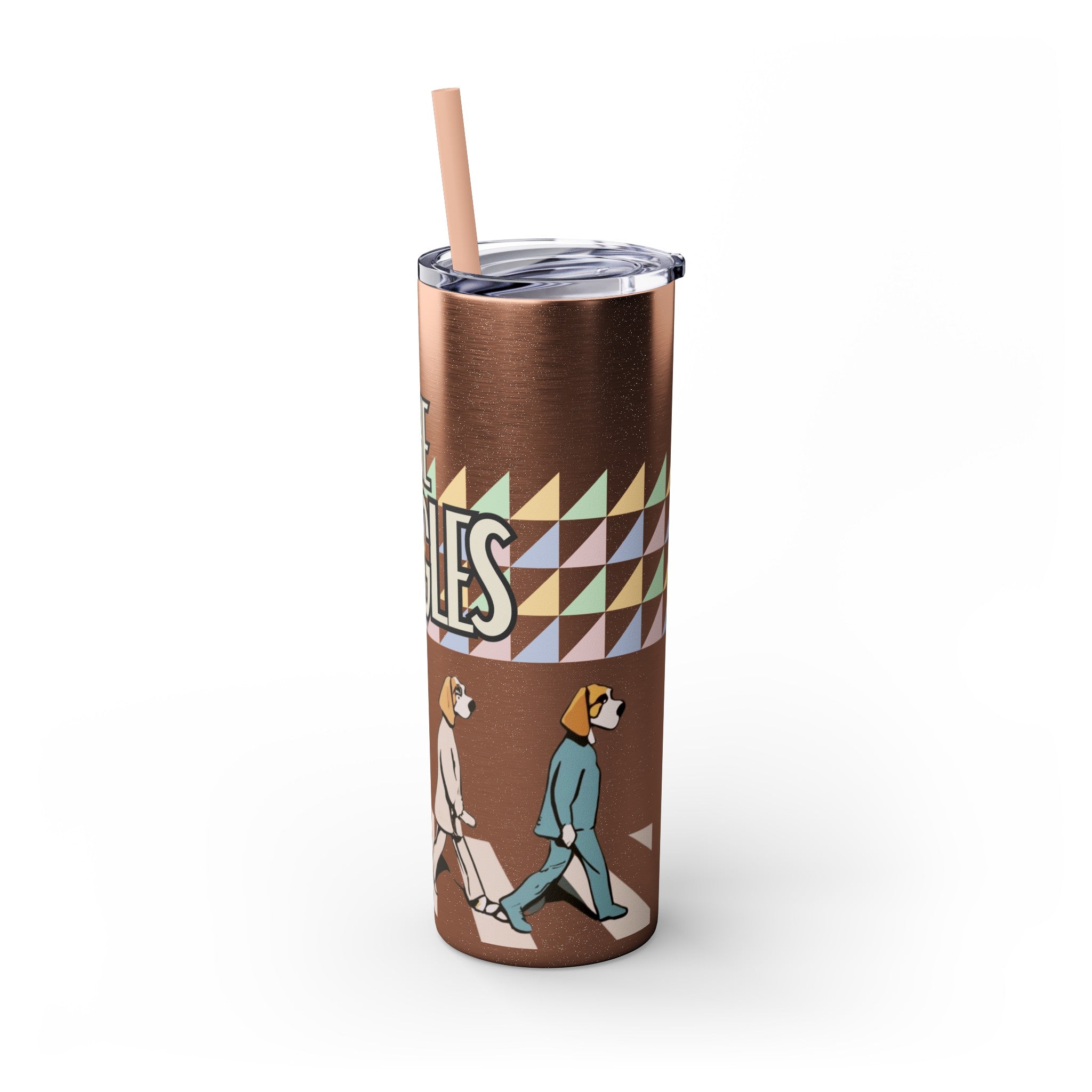 The Beagles - Skinny Tumbler with Straw, 20oz