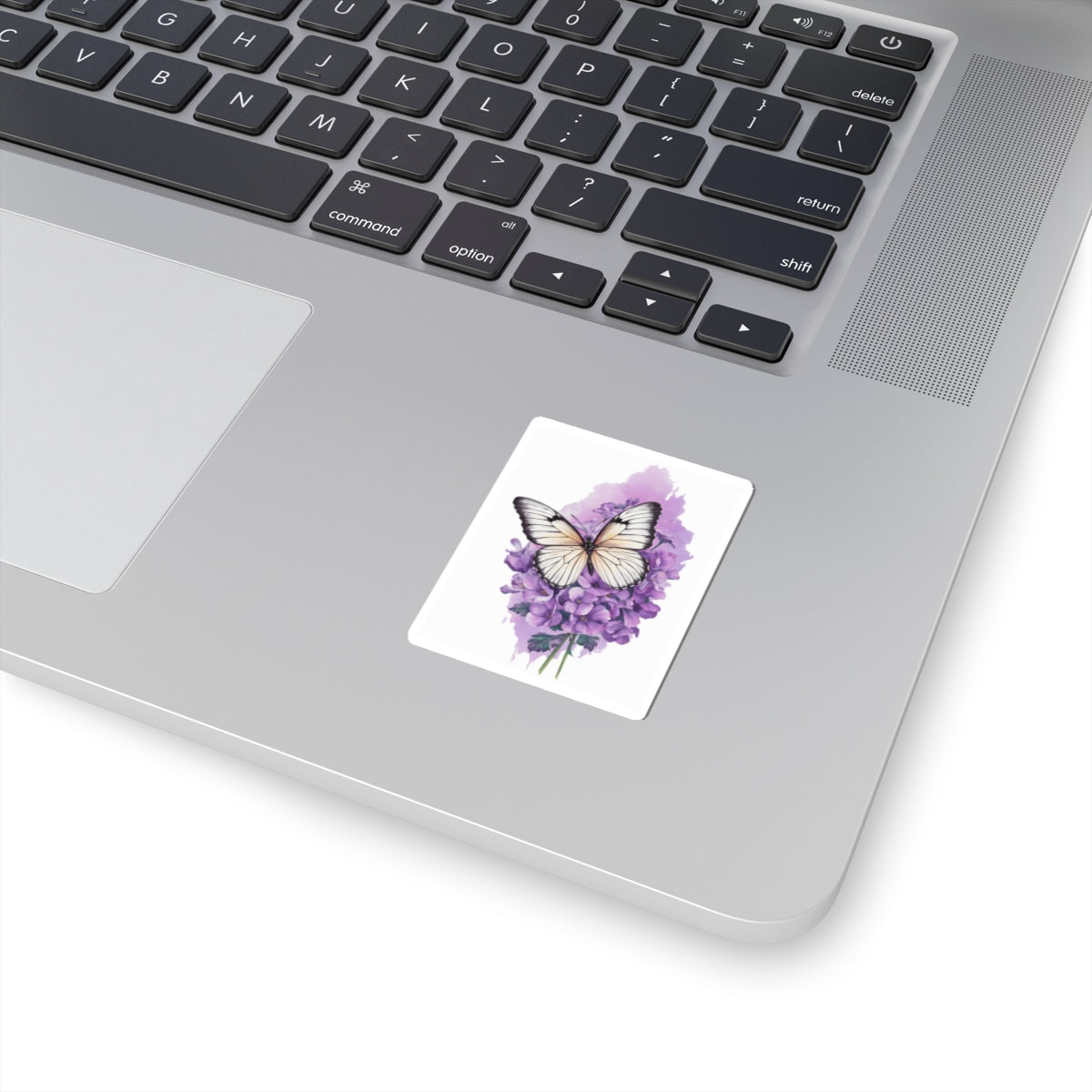 Lavender Butterfly Kiss-Cut Stickers