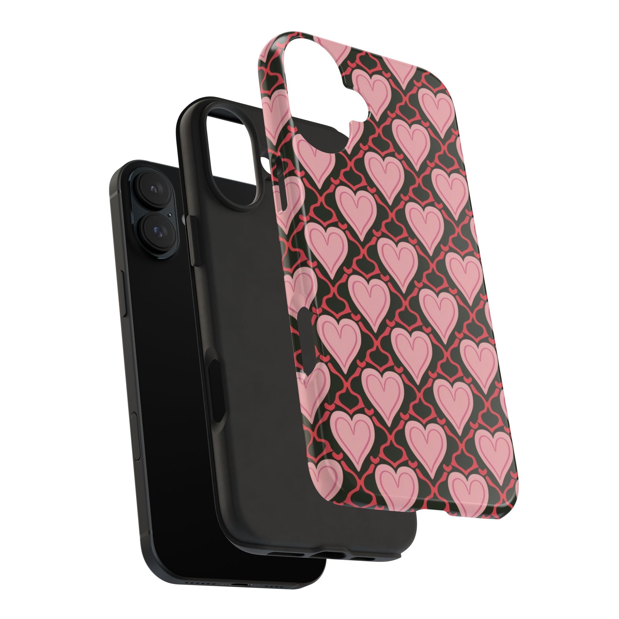 Trellis Hearted - Tough Case for iPhone 14, 15, 16 - Spruced Roost