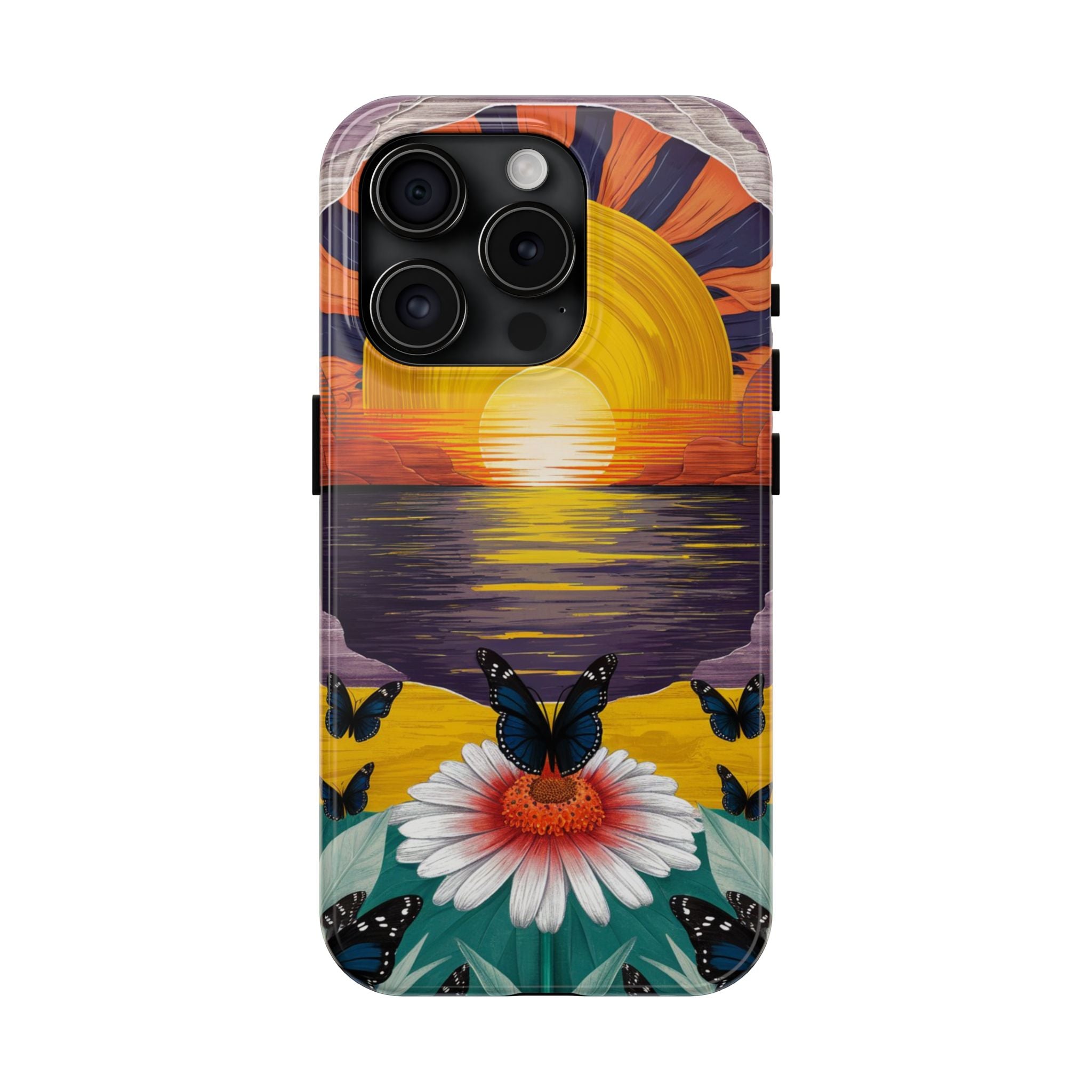Butterly Sunset Beach - Tough Case for iPhone 14, 15, 16 - Spruced Roost