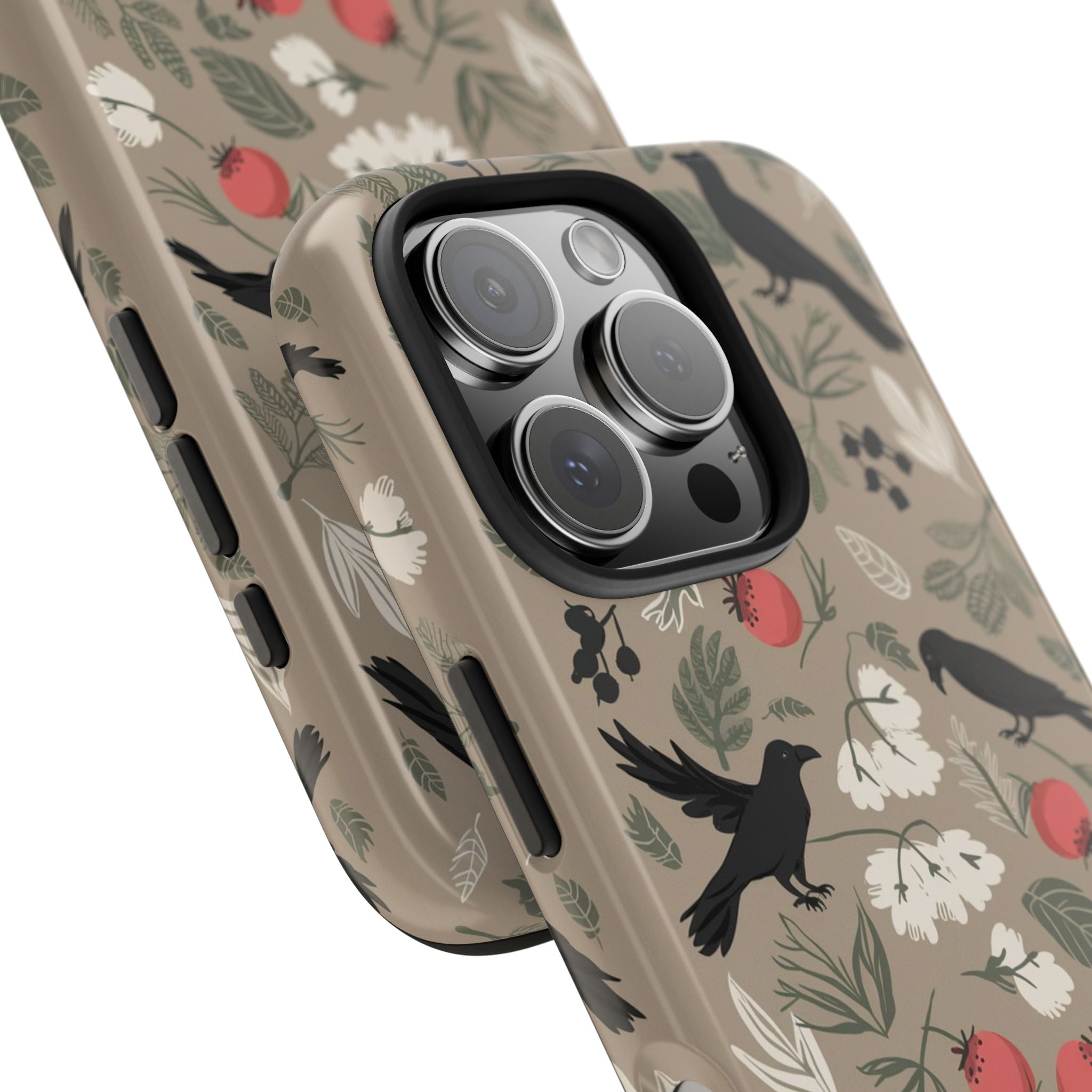 Black Crows Berries - Tough Case for iPhone 14, 15, 16 - Spruced Roost