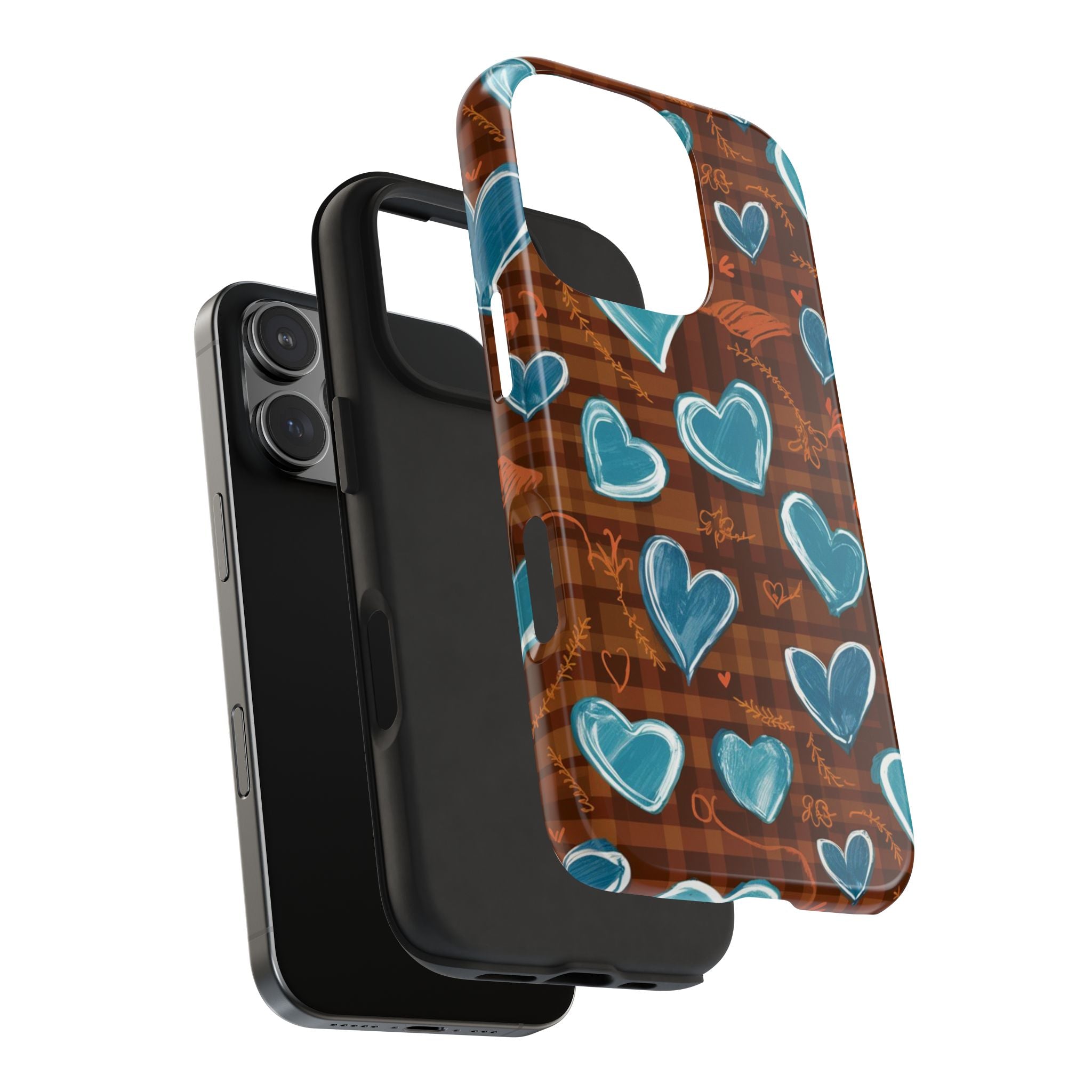 Plaid Blues - Tough Case for iPhone 14, 15, 16