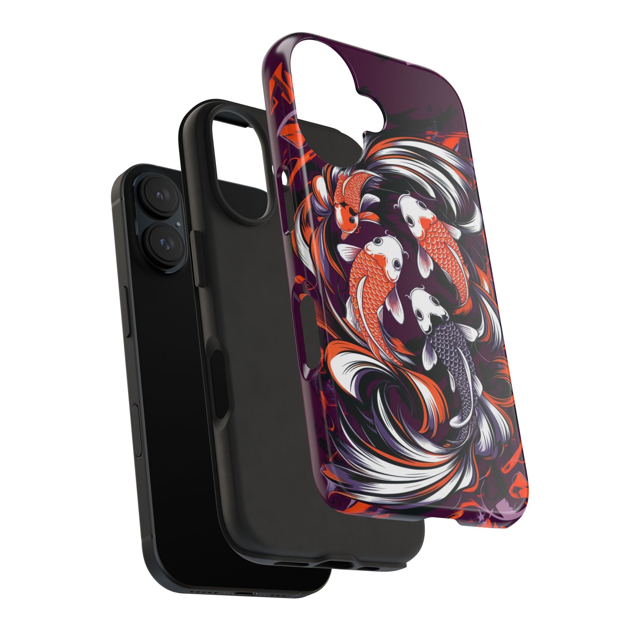 Koi Fish Purple - Tough Case for iPhone 14, 15, 16 - Spruced Roost