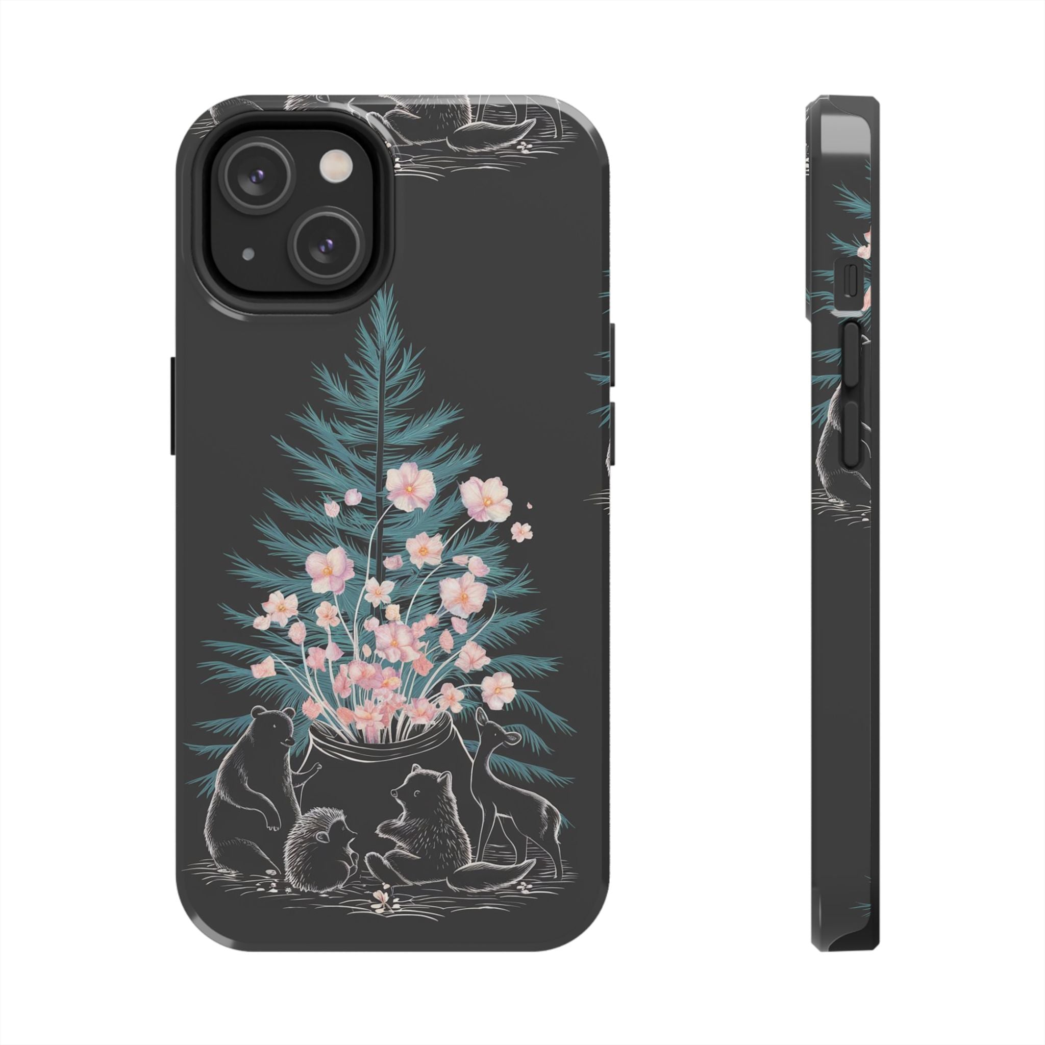 Campfire Woodland Friends - Tough Case for iPhone 14, 15, 16 - Spruced Roost
