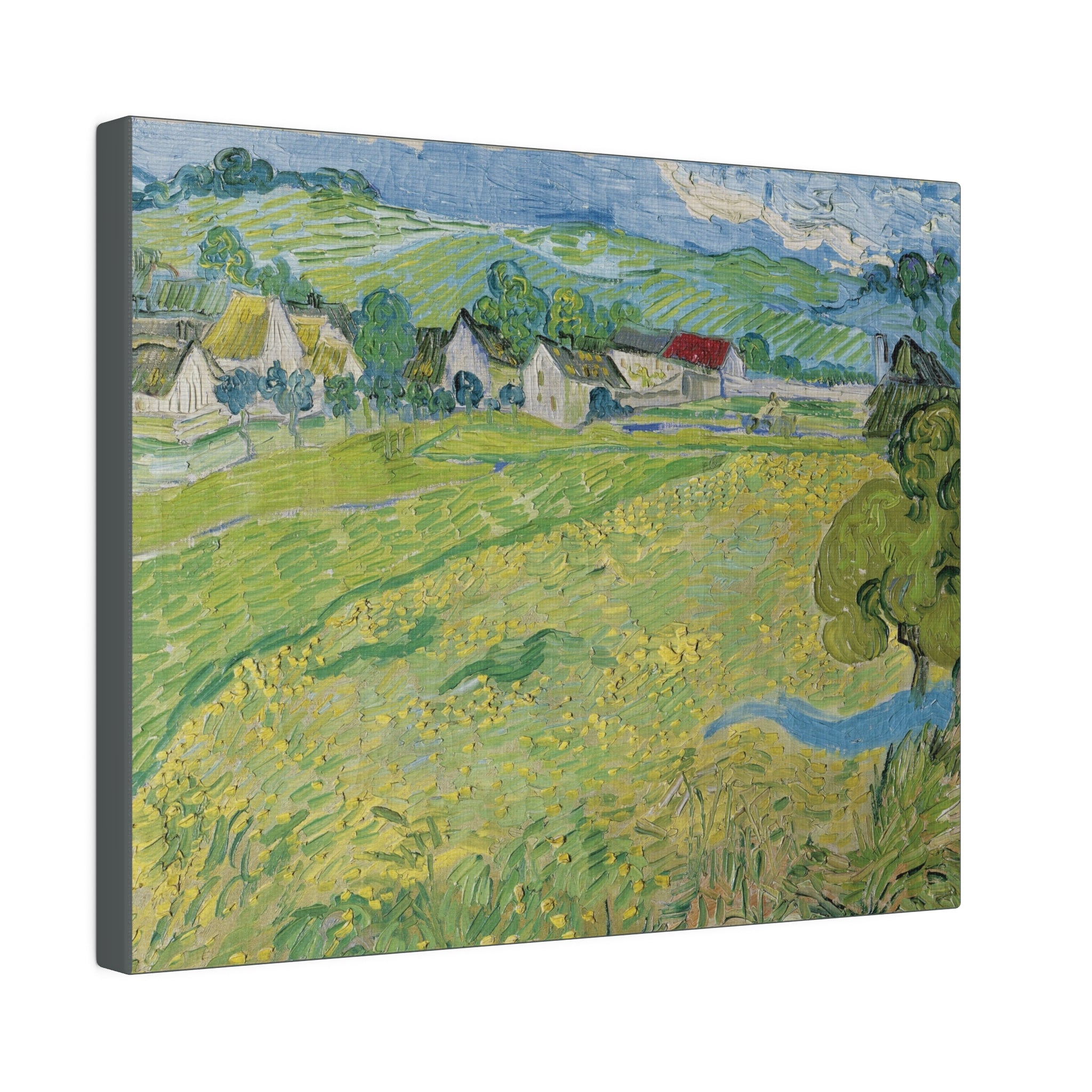 Les Vessenots à Auvers - Vincent van Gogh - Matte Canvas, Stretched, 0.75"