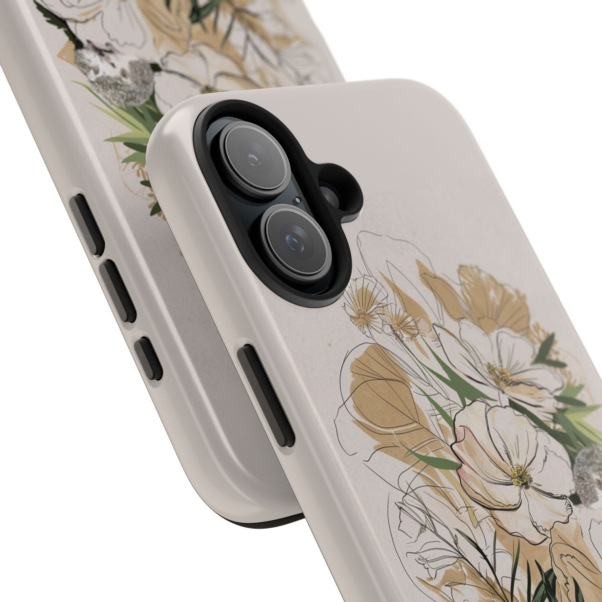 Hedgehog Garden Grafitti - Tough Case for iPhone 14, 15, 16 - Spruced Roost