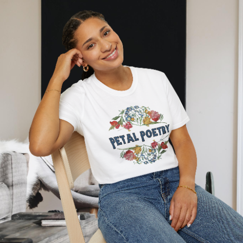 Petal Poetry Unisex Softstyle T-Shirt - S-3XL - Spruced Roost