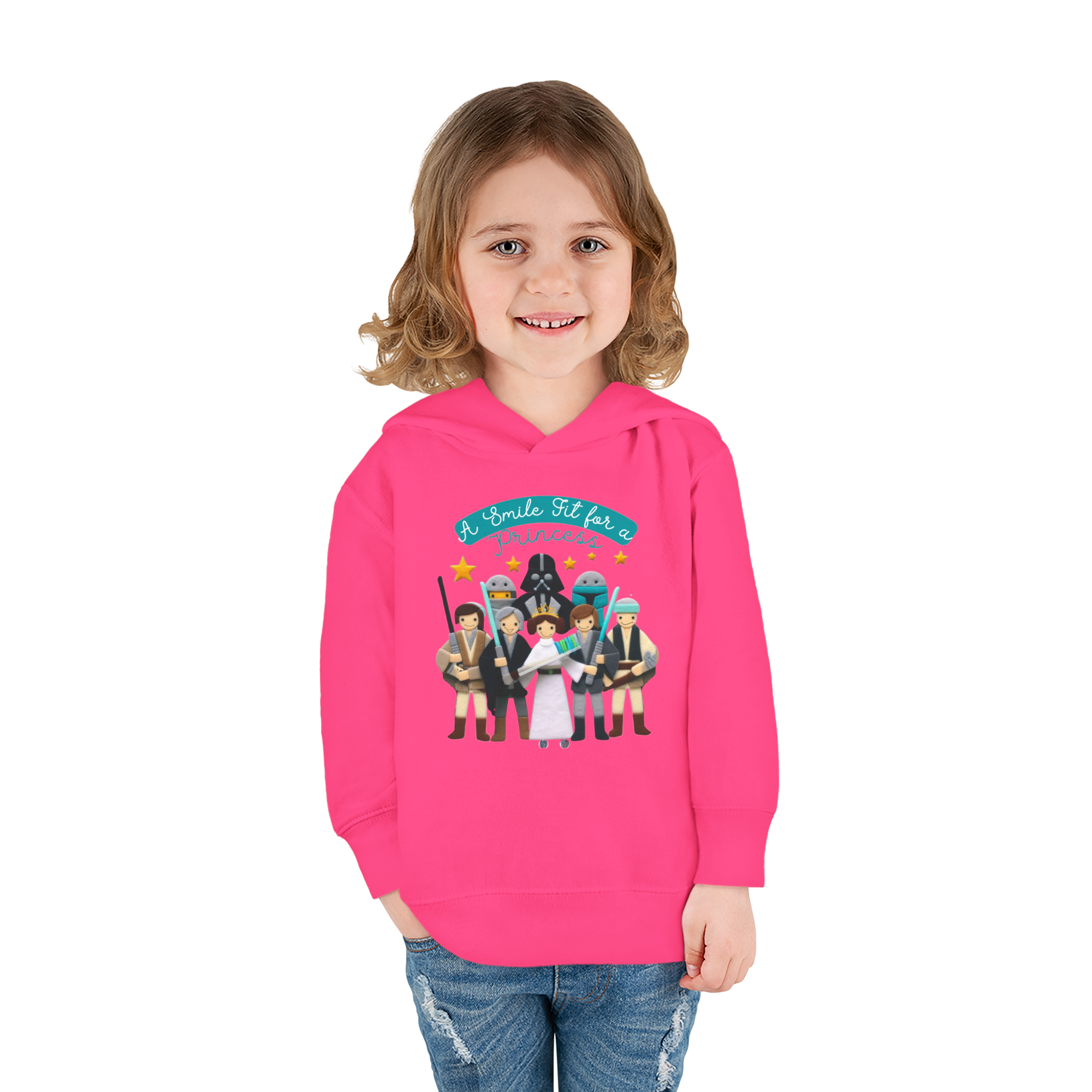 A Smile fit for a Princess - Toddler Pullover Fleece Hoodie