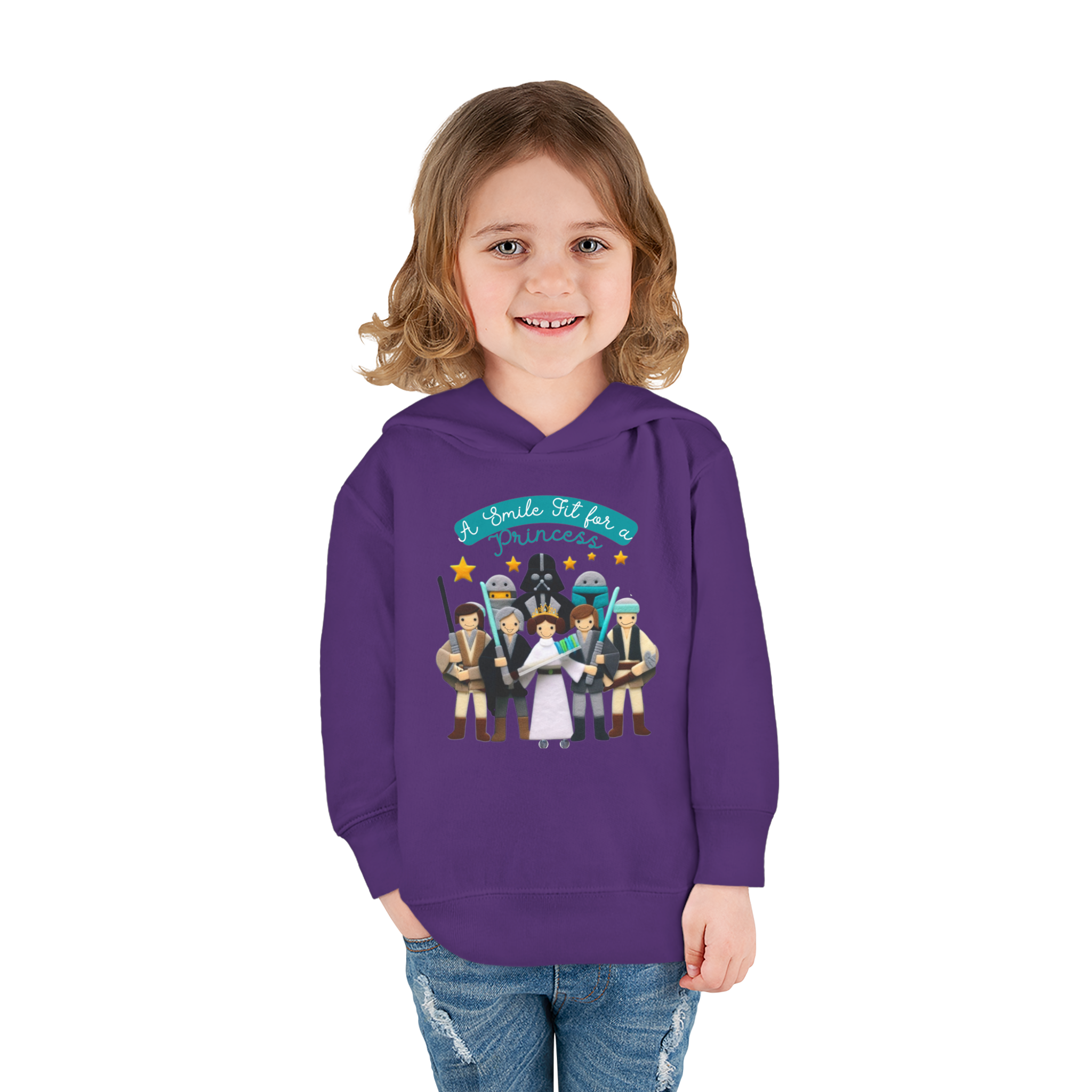 A Smile fit for a Princess - Toddler Pullover Fleece Hoodie