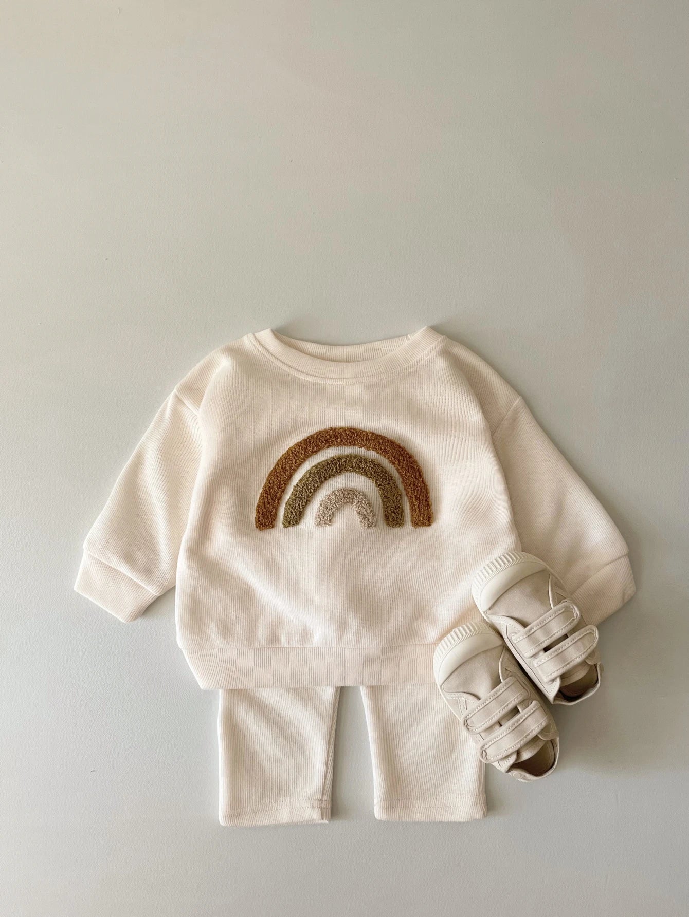 Baby Cotton Knit Clothing Set Girls Spring Clothes Loose 2PCS Outfit