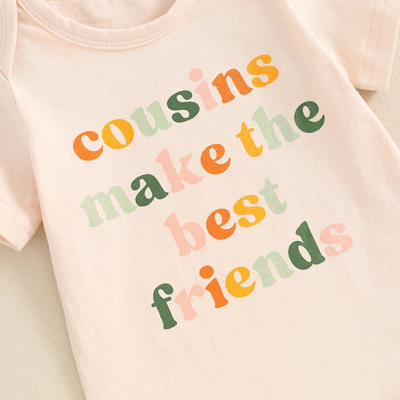 "Cousin Crew" Baby Girl Onesie - Matching family Outfit💙