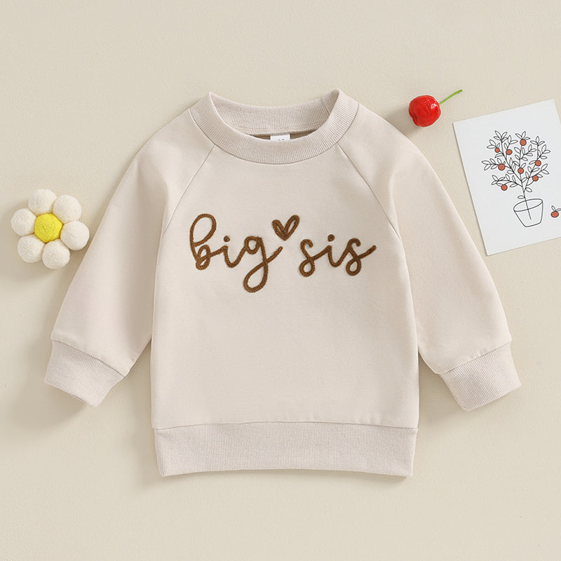 Big & Lil Sis Toddler Matching Outfits Sweatshirt
