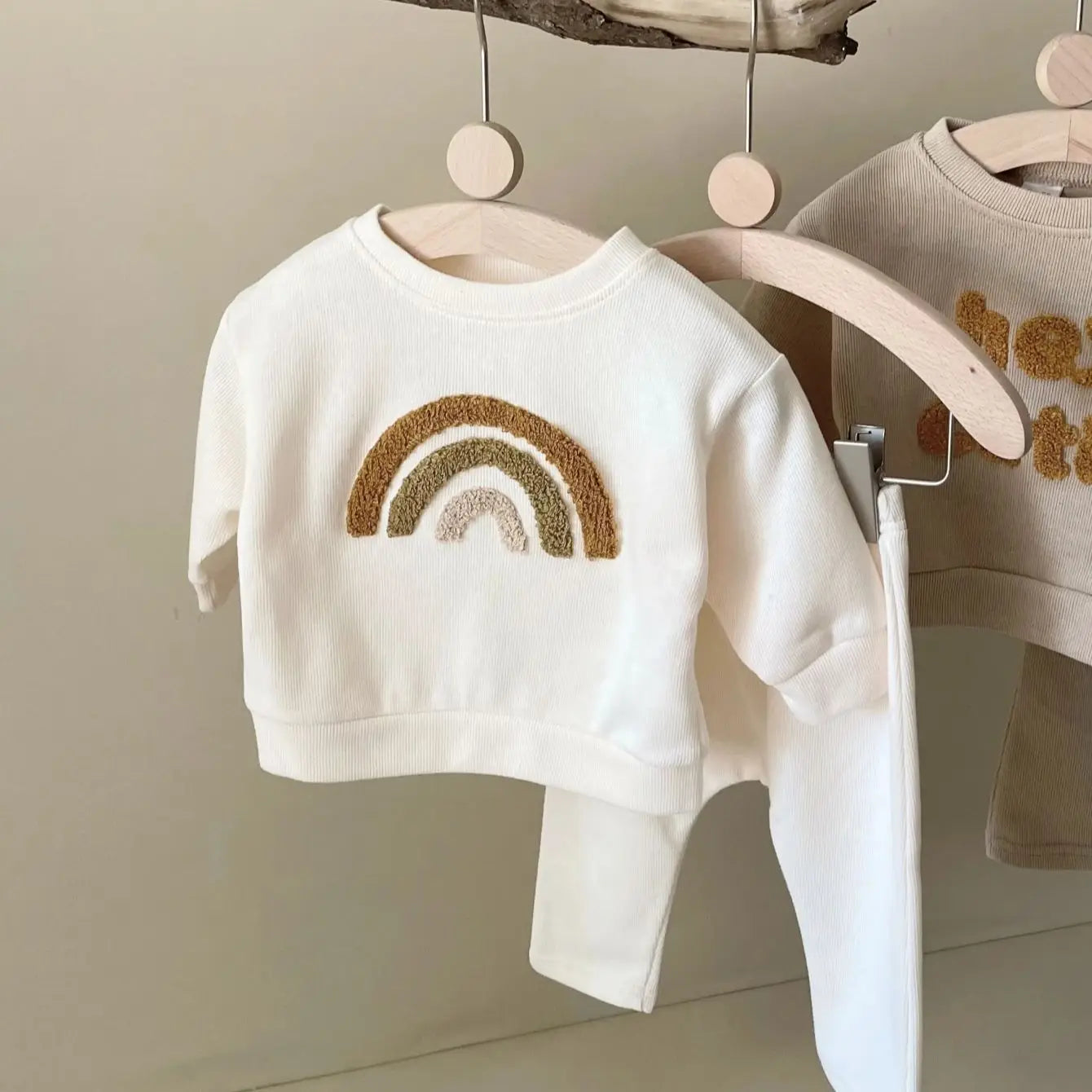 Baby Cotton Knit Clothing Set Girls Spring Clothes Loose 2PCS Outfit