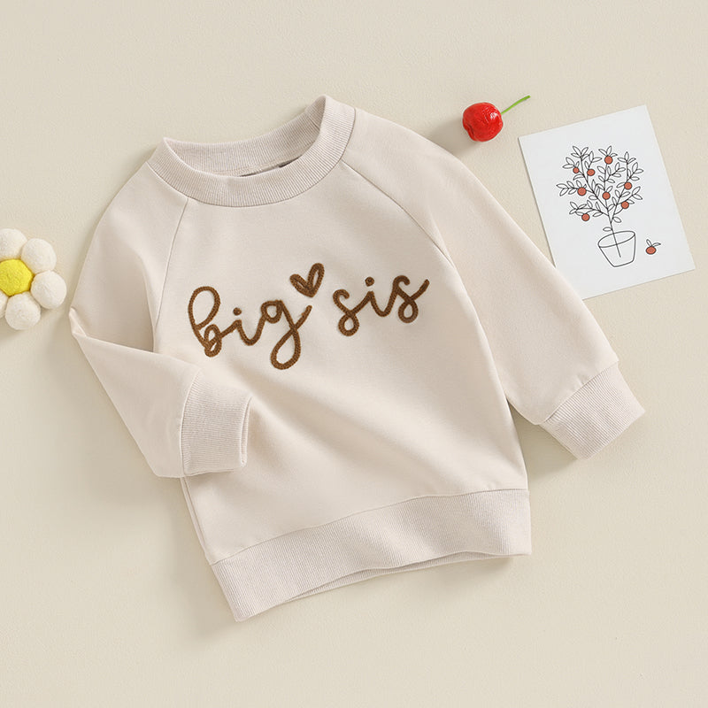 Big & Lil Sis Toddler Matching Outfits Sweatshirt