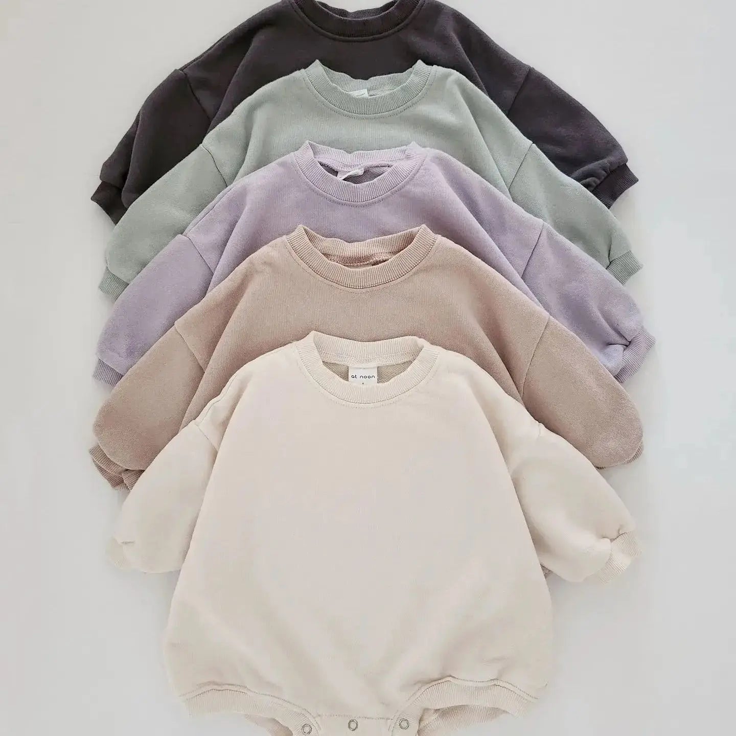 Newborn Infant Baby Girl Boy Sweatshirt Romper Long Sleeve 0-24M