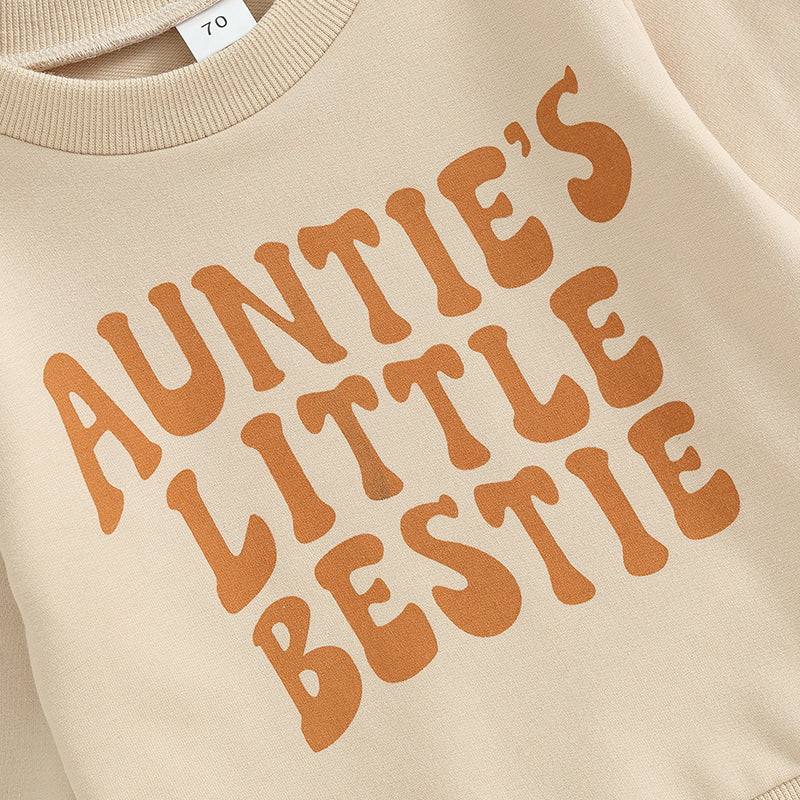 Aunties Little Bestie - Infant Toddler - Top &  Pant 2pc Outfit