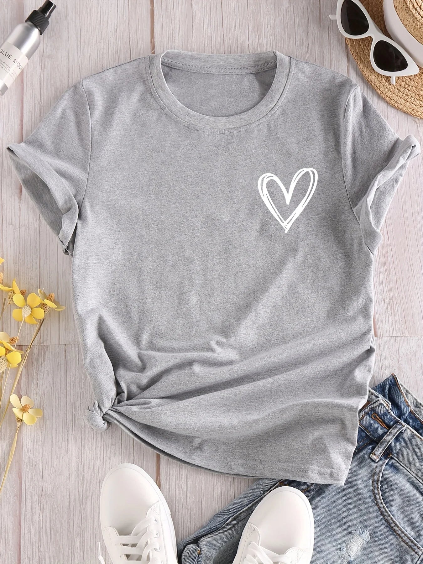 Graphic Heart Graffiti T-Shirts