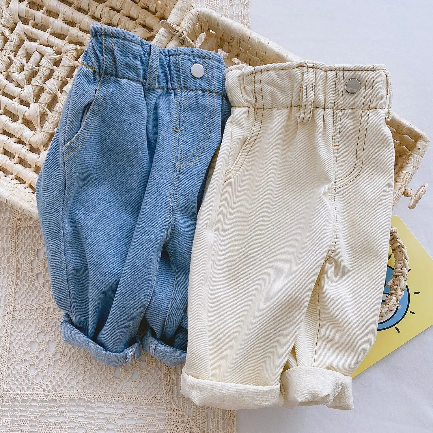 Baby Jeans Elastic Waist - Unisex 2 colors