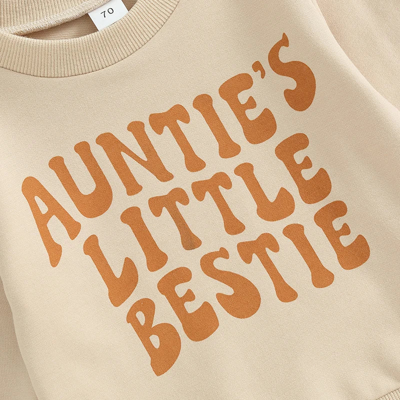 Aunties Little Bestie - Infant Toddler - Top & Pant 2pc Outfit