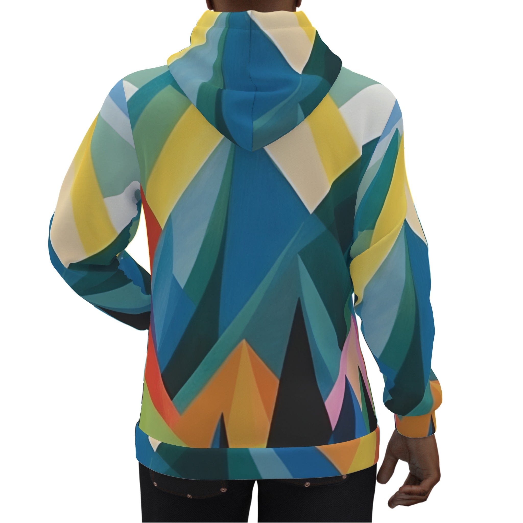 Yoycol 2XL / White All-Over Print Men's Pullover Hoodie
