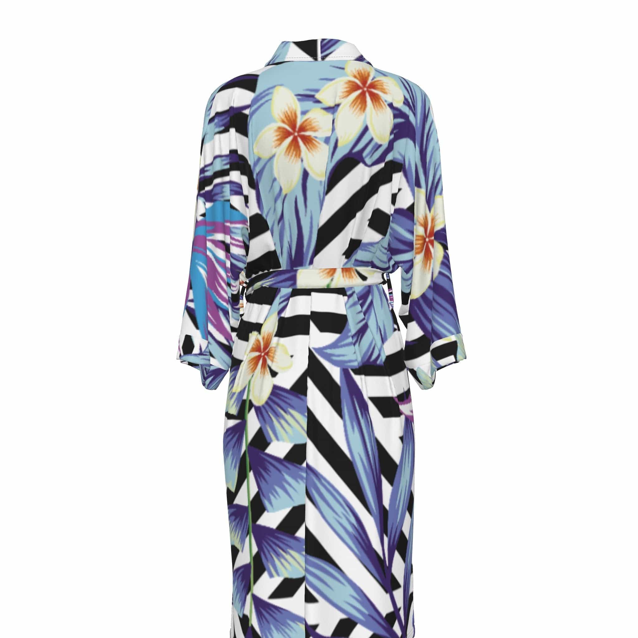 Yoycol All-Over Print Women's Satin Kimono Robe