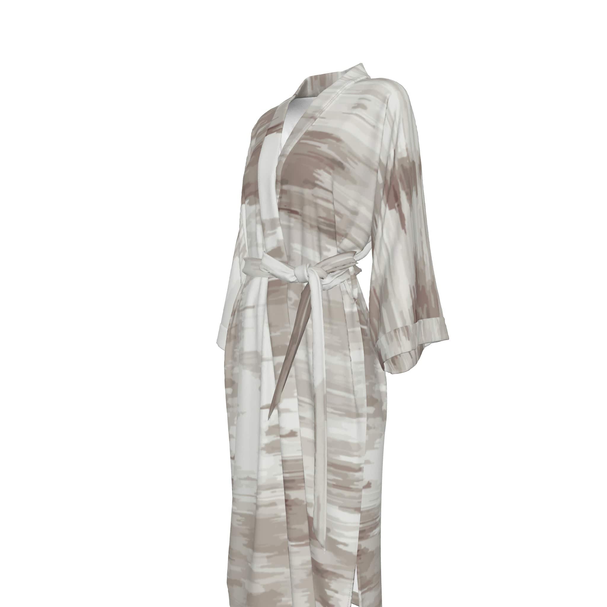 Yoycol All-Over Print Women's Satin Kimono Robe