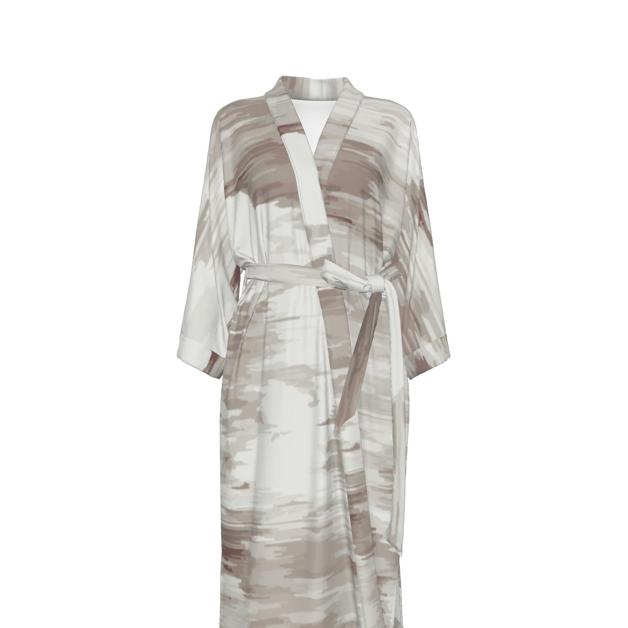 Yoycol All-Over Print Women's Satin Kimono Robe