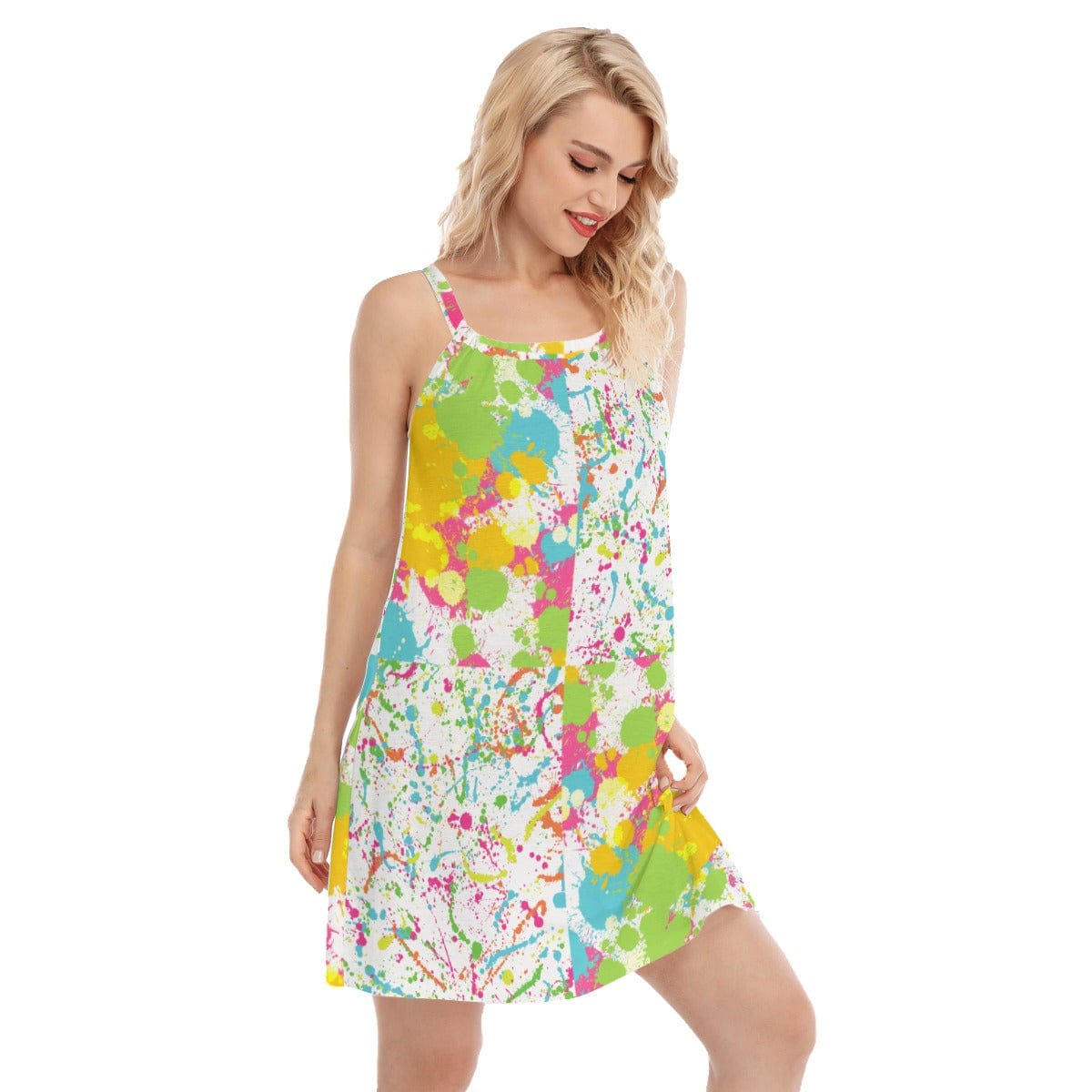 Yoycol All-Over Print Women's Sleeveless Cami Dress