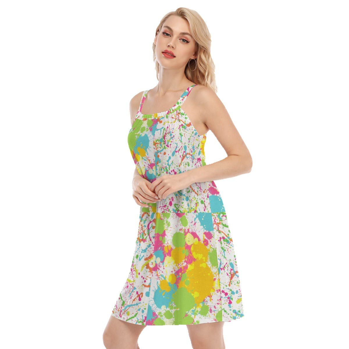 Yoycol All-Over Print Women's Sleeveless Cami Dress