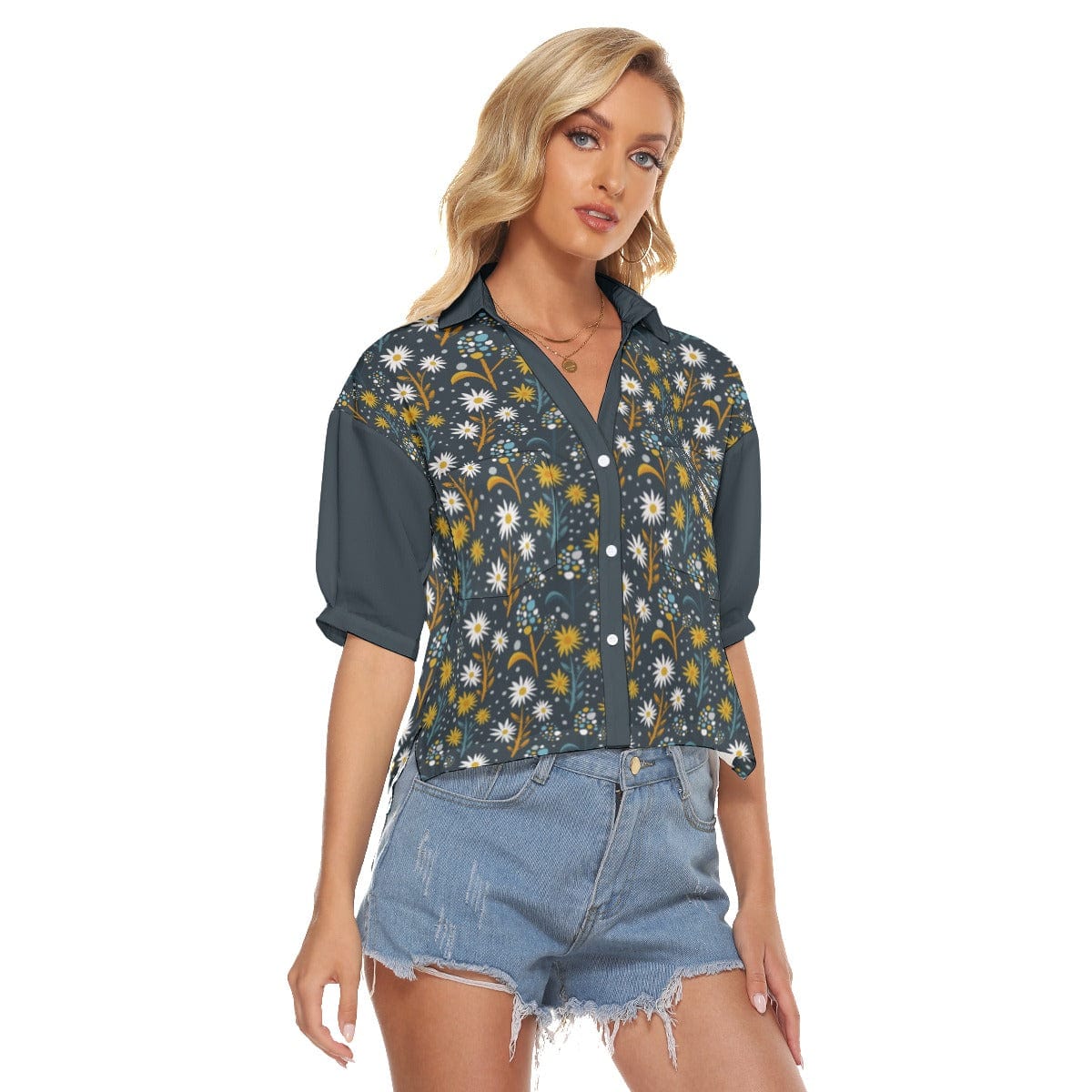 Yoycol All-Over Print Women's V-neck Shirts