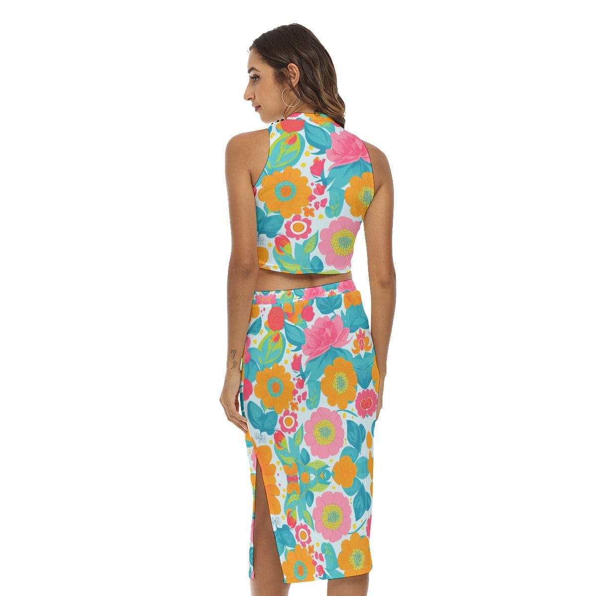 Yoycol Aruba Island - Women's Tank Top & Split High Skirt Set