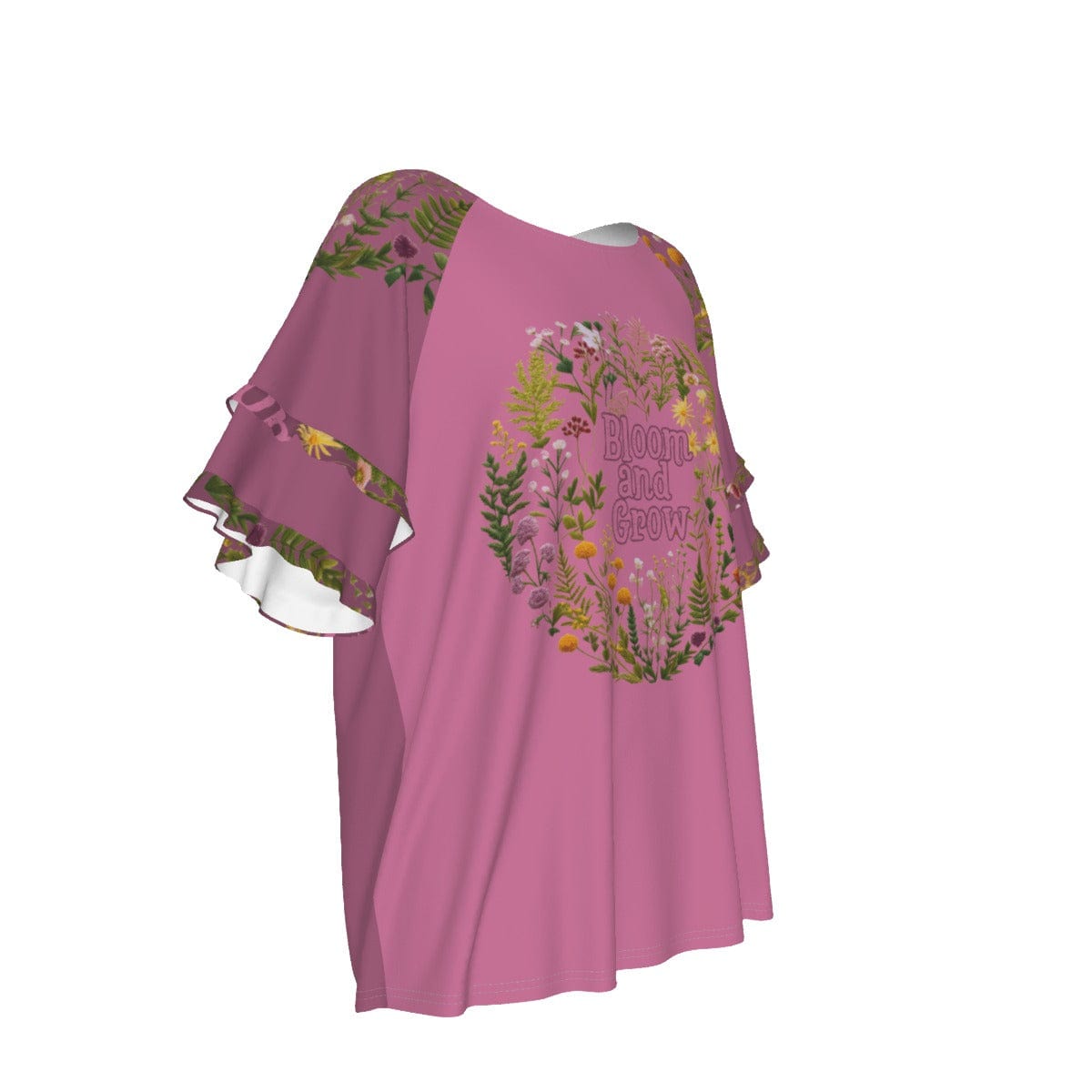 Yoycol Bloom and Grow - Women's Round Neck Raglan Sleeve T-shirt
