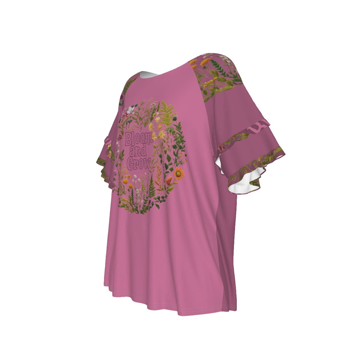 Yoycol Bloom and Grow - Women's Round Neck Raglan Sleeve T-shirt