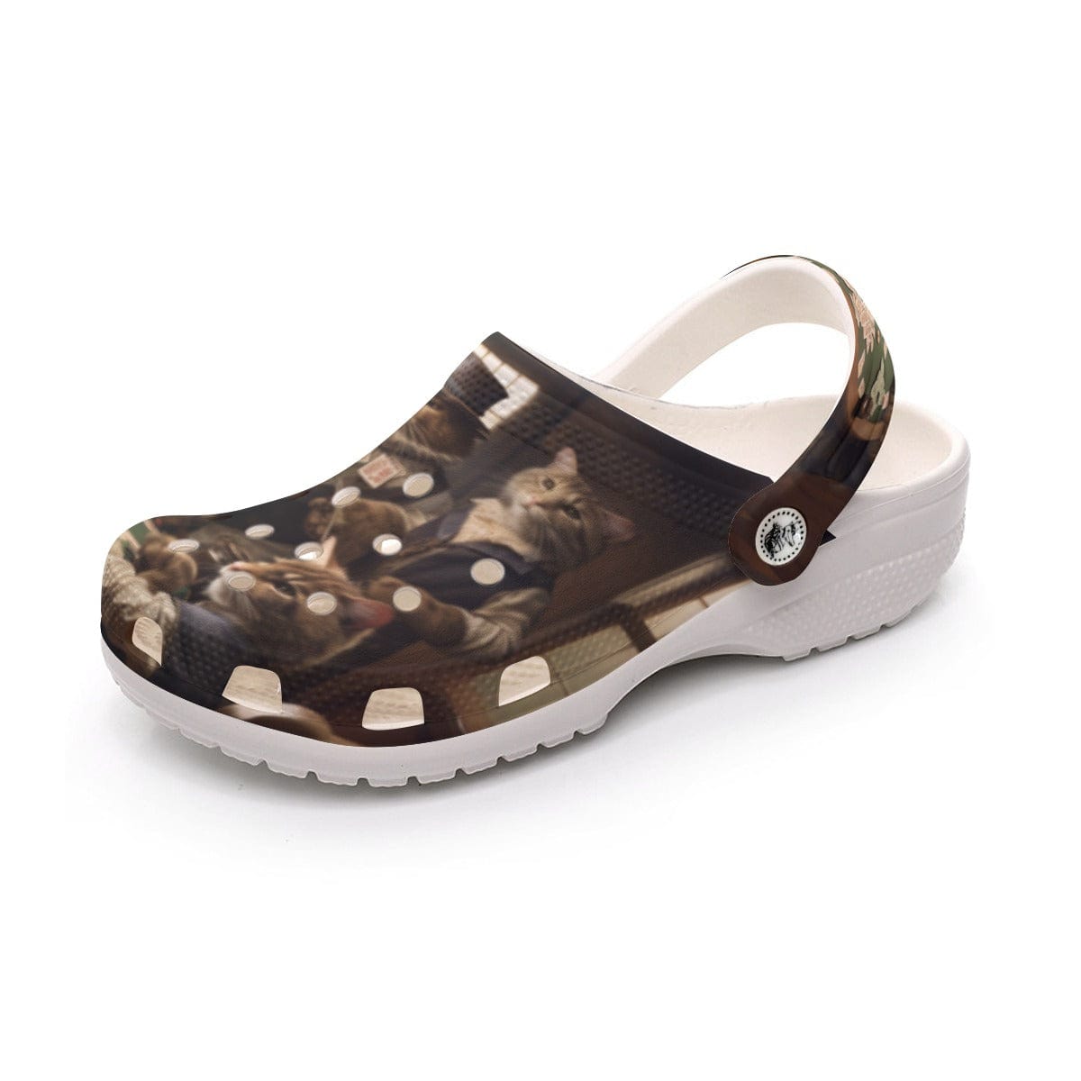 Yoycol Cats Playing Poker - Print Men's Classic Clogs