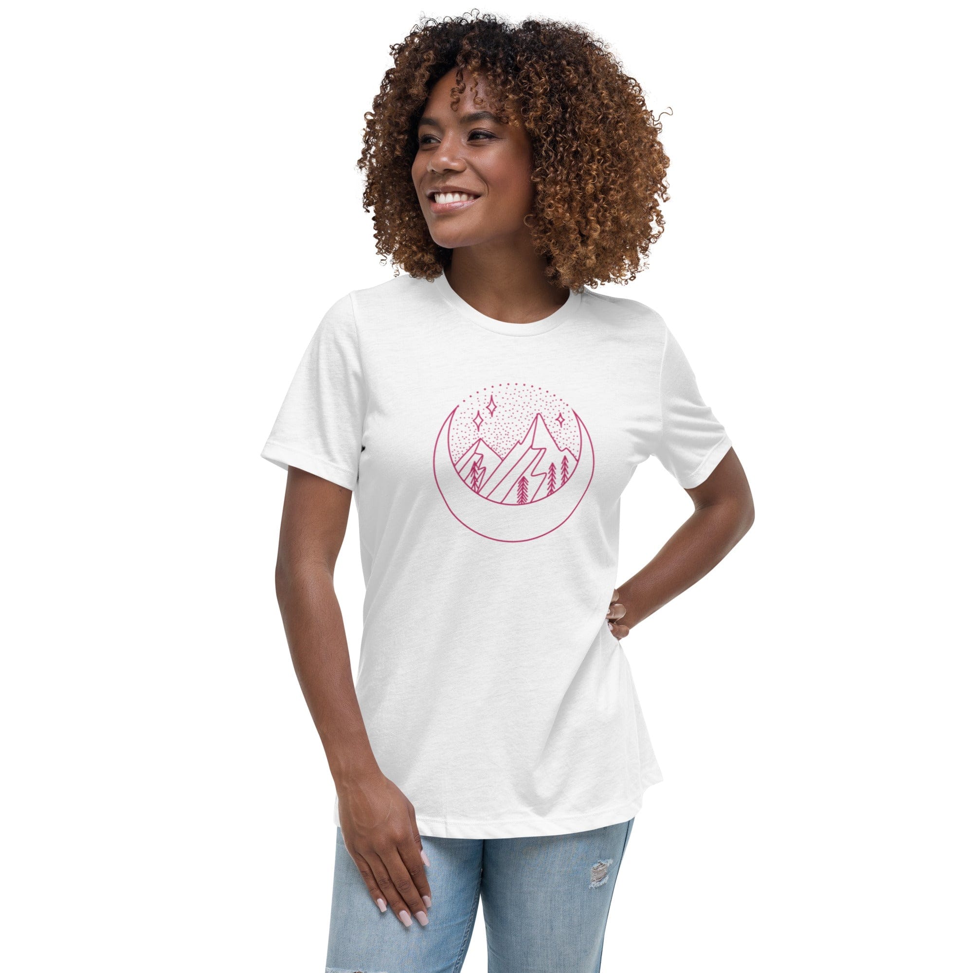 Spruced Roost Crescent Stars Relaxed T-Shirt - S-3XL