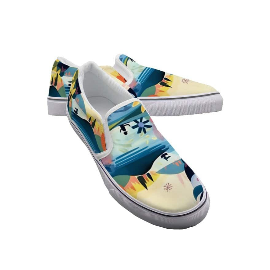 Yoycol White / US6(EUR36) Golden Siesta - Women's Slip On Sneakers