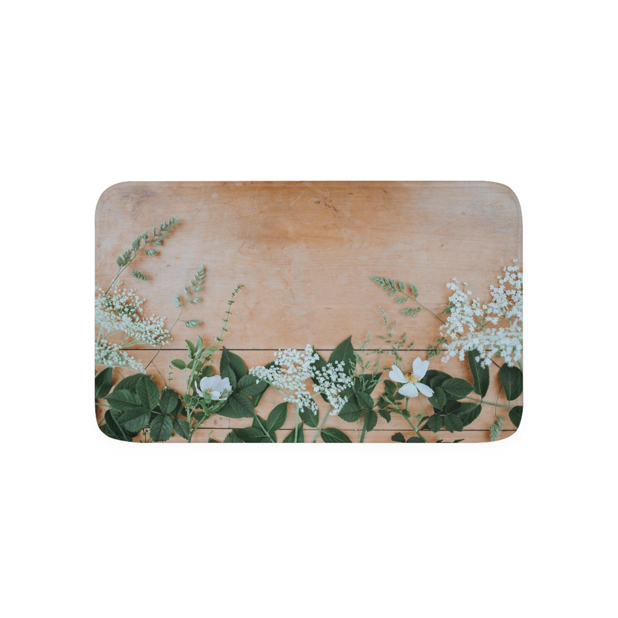 Printify Home Decor White / 30” x 18” Copy of Copy of White Crunchy Clean Gravel  - Memory Foam Bath Mat